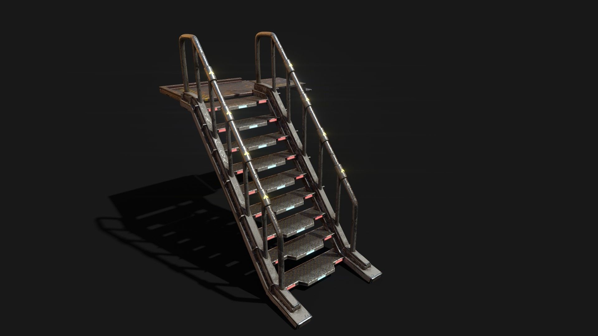 Scifi Stairs 3D model_4