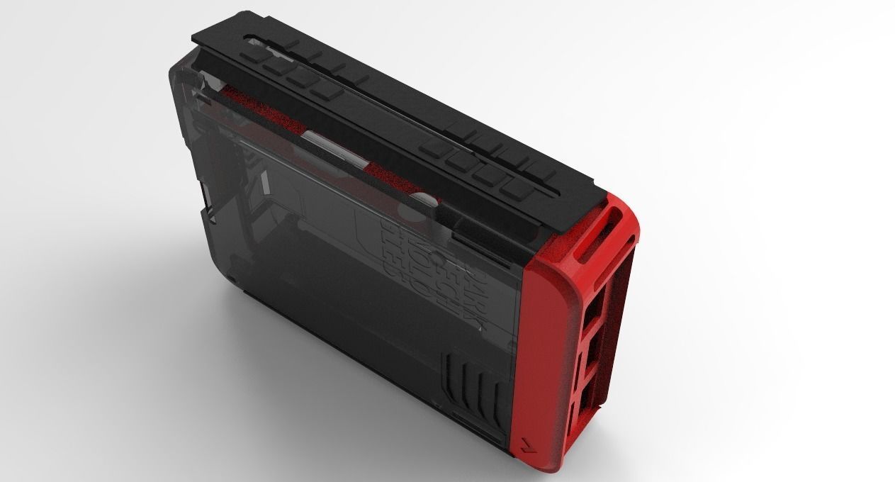 Pi 3B Plus Case 3D print model_3