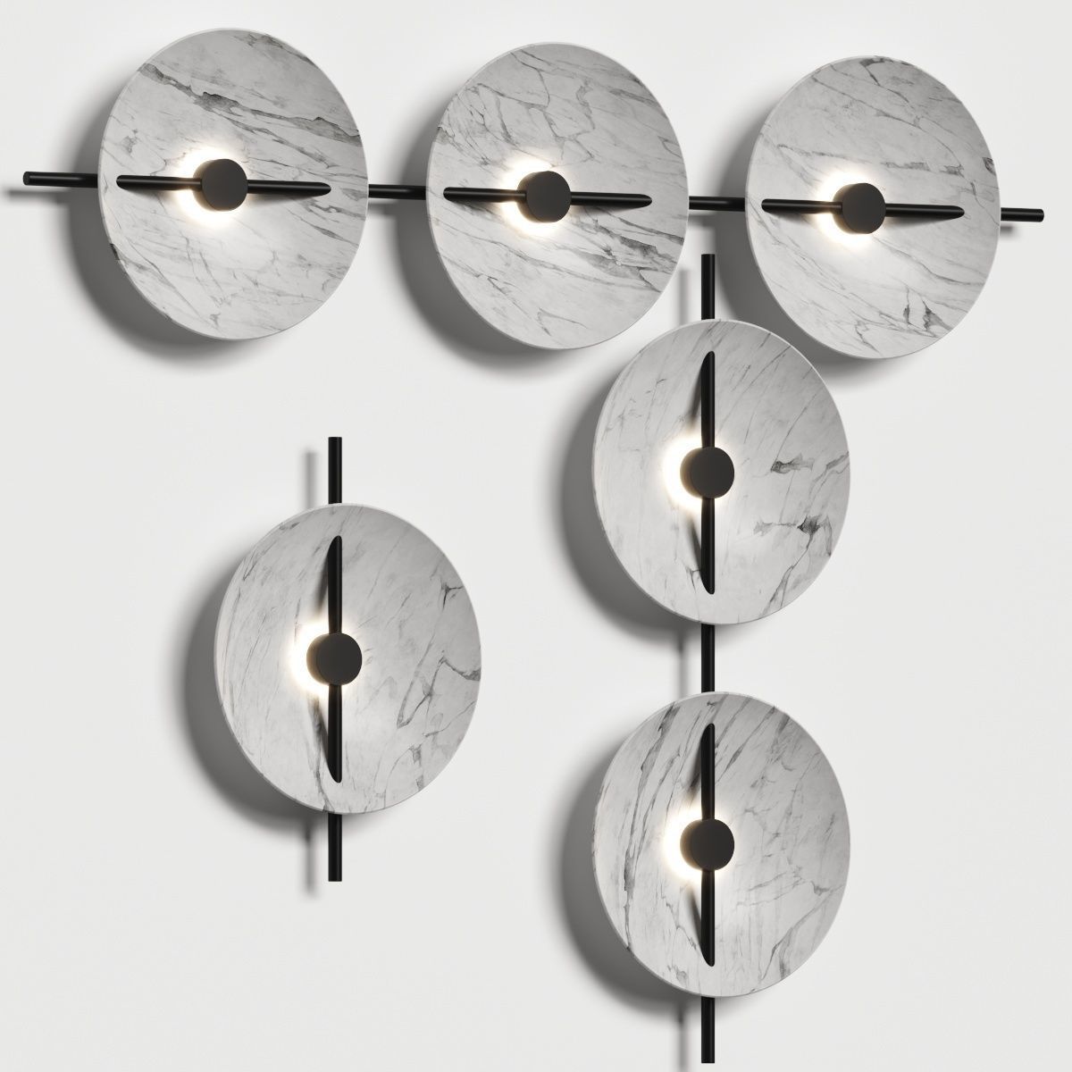 Rakumba Mito Wall Lamp 3D model_1