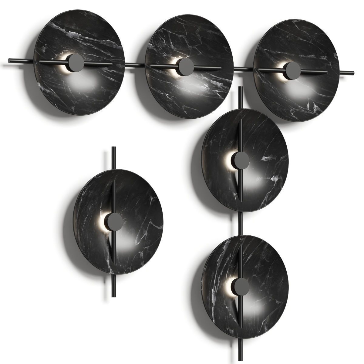 Rakumba Mito Wall Lamp 3D model_2