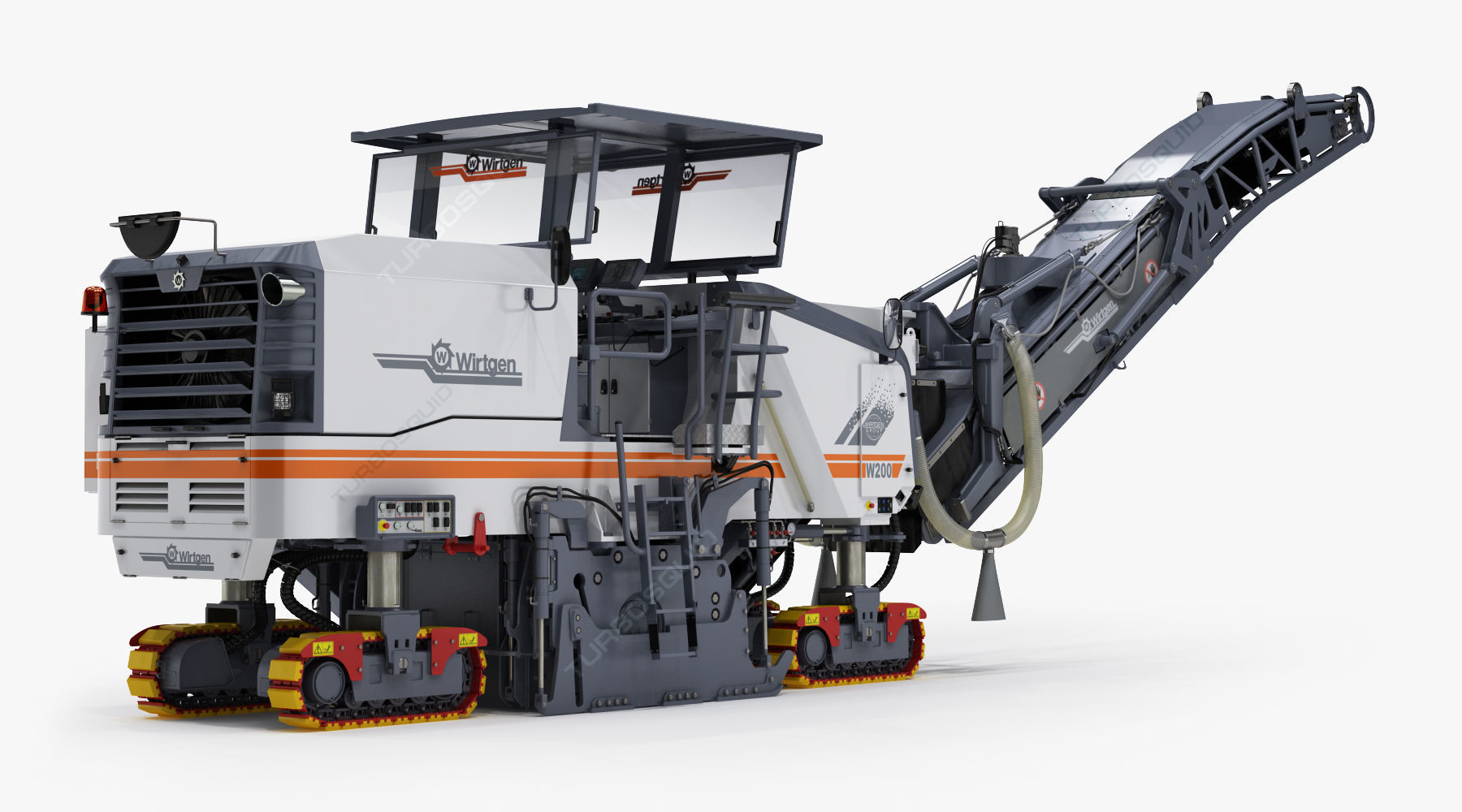 Asphalt Milling Machine 3D model CGTrader