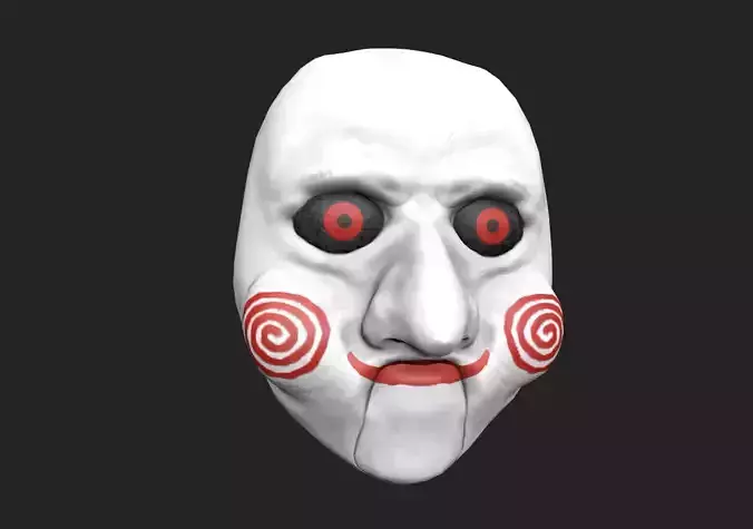Saw Mask Jigsaw Low-poly 3D model