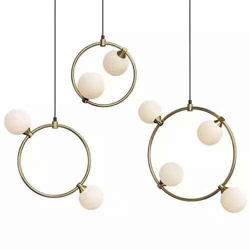 EXIST three brass pendant lights