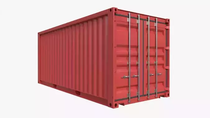 Shipping Container Dry 20-foot Red