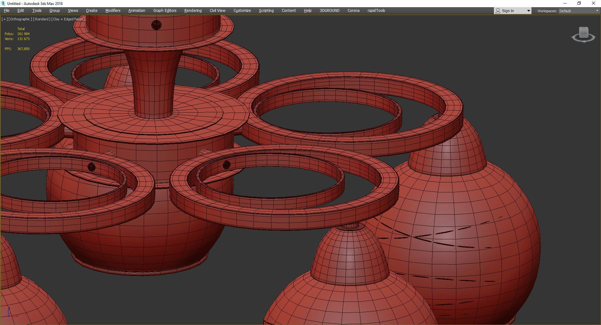 Arte Lamp GINEVRA Low-poly 3D model_4