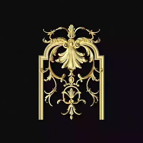 Central decor ornament for furniture