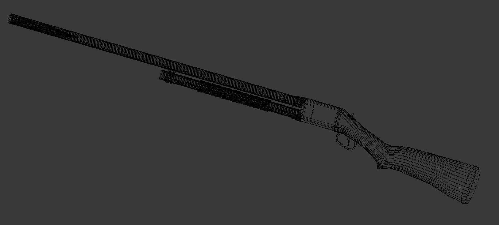Sentinel Series M1897 Low-poly 3D model_9