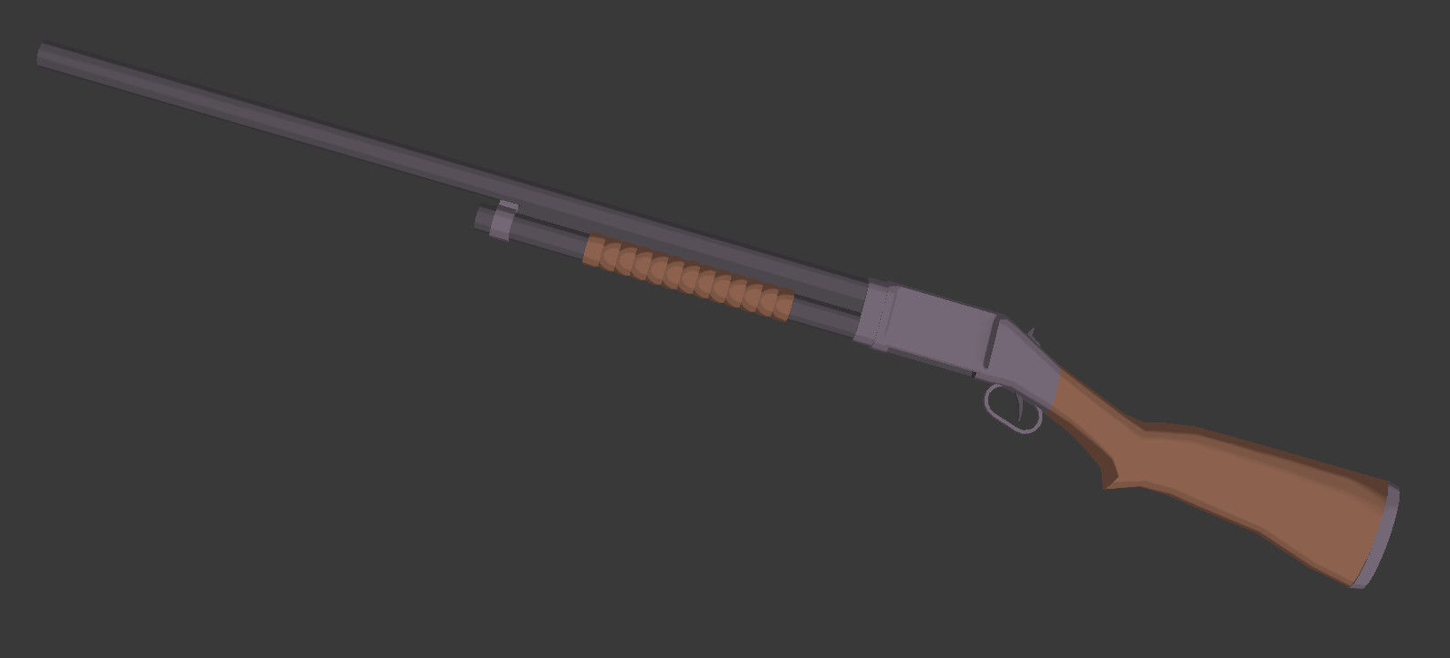 Sentinel Series M1897 Low-poly 3D model_8
