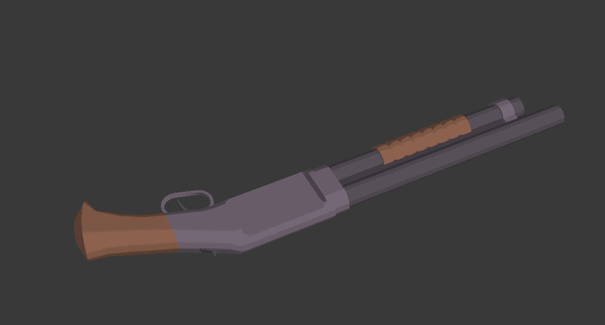 Sentinel Series M1897 Low-poly 3D model_12