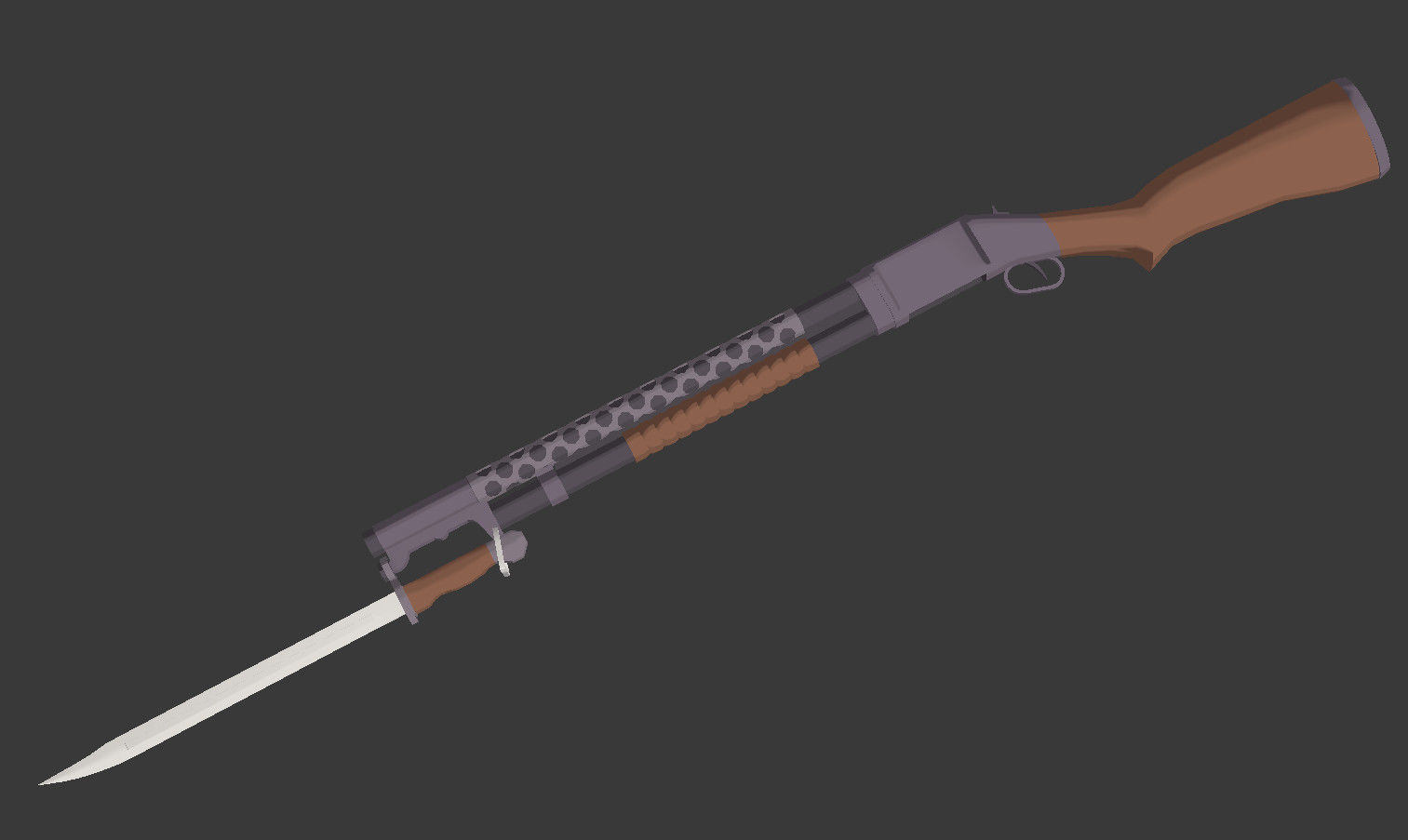 Sentinel Series M1897 Low-poly 3D model_6