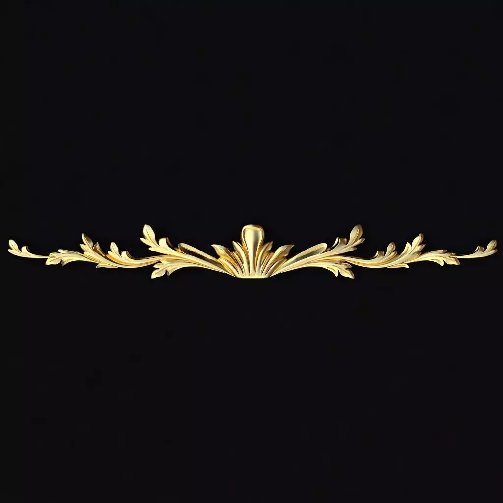 Central decor ornament for furniture 3D model