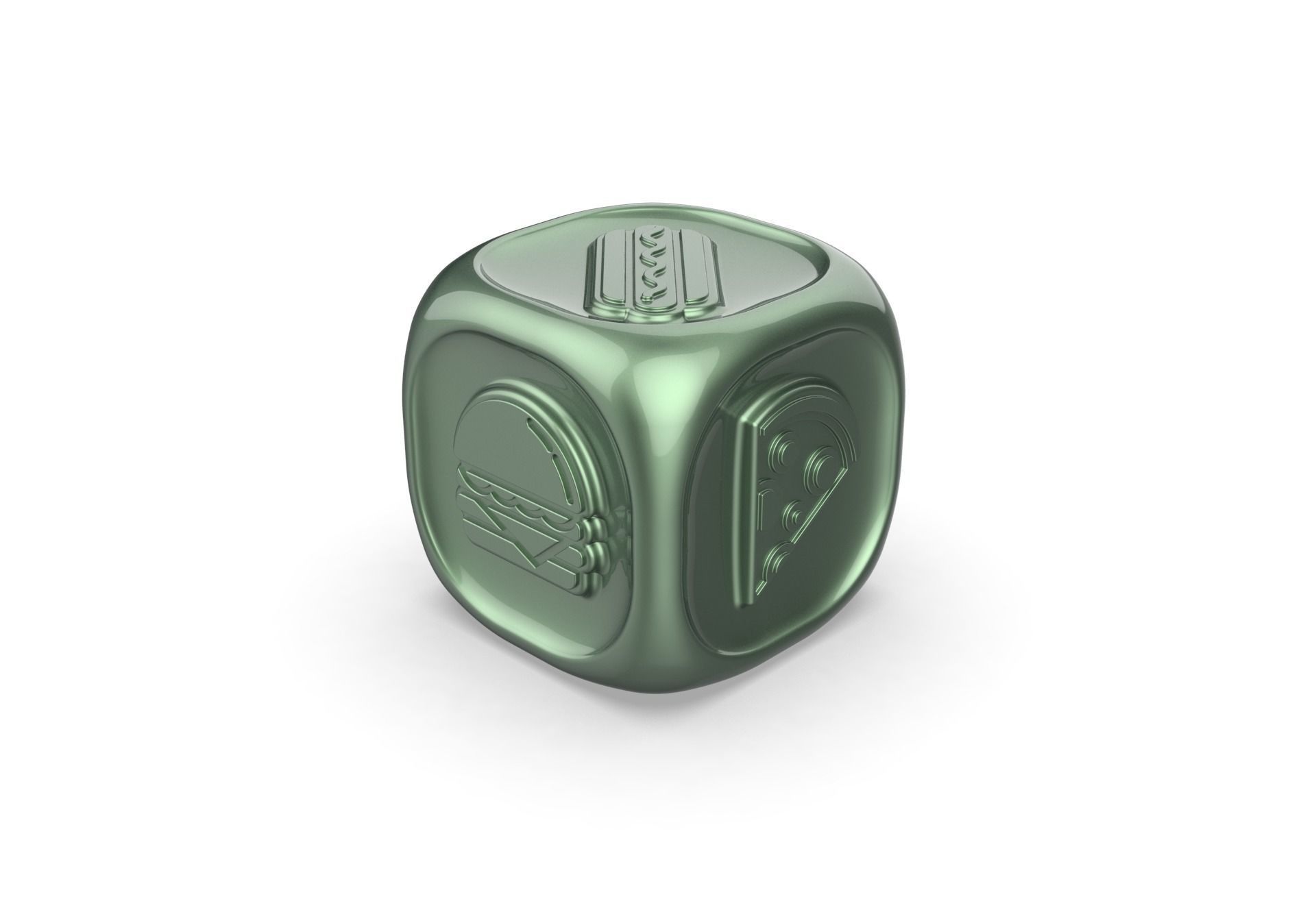 Fastfood Dice 3D print model_24