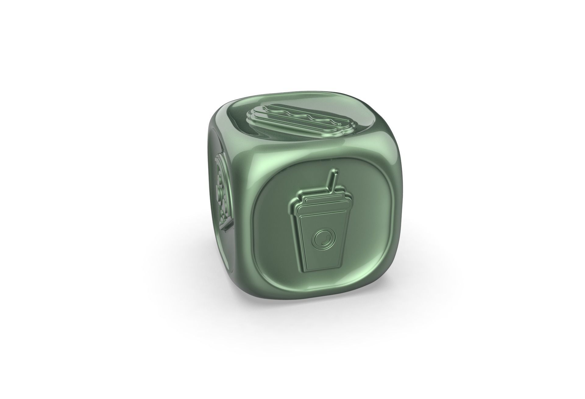 Fastfood Dice 3D print model_11