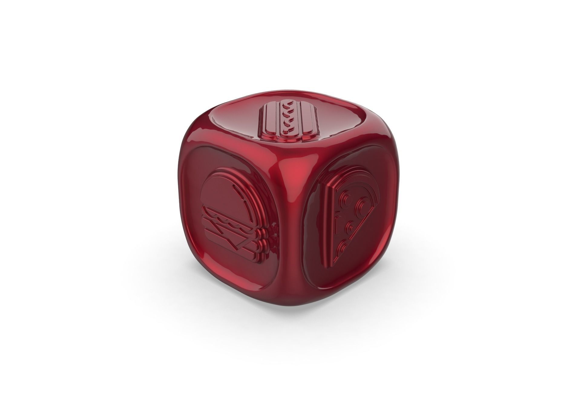 Fastfood Dice 3D print model_1