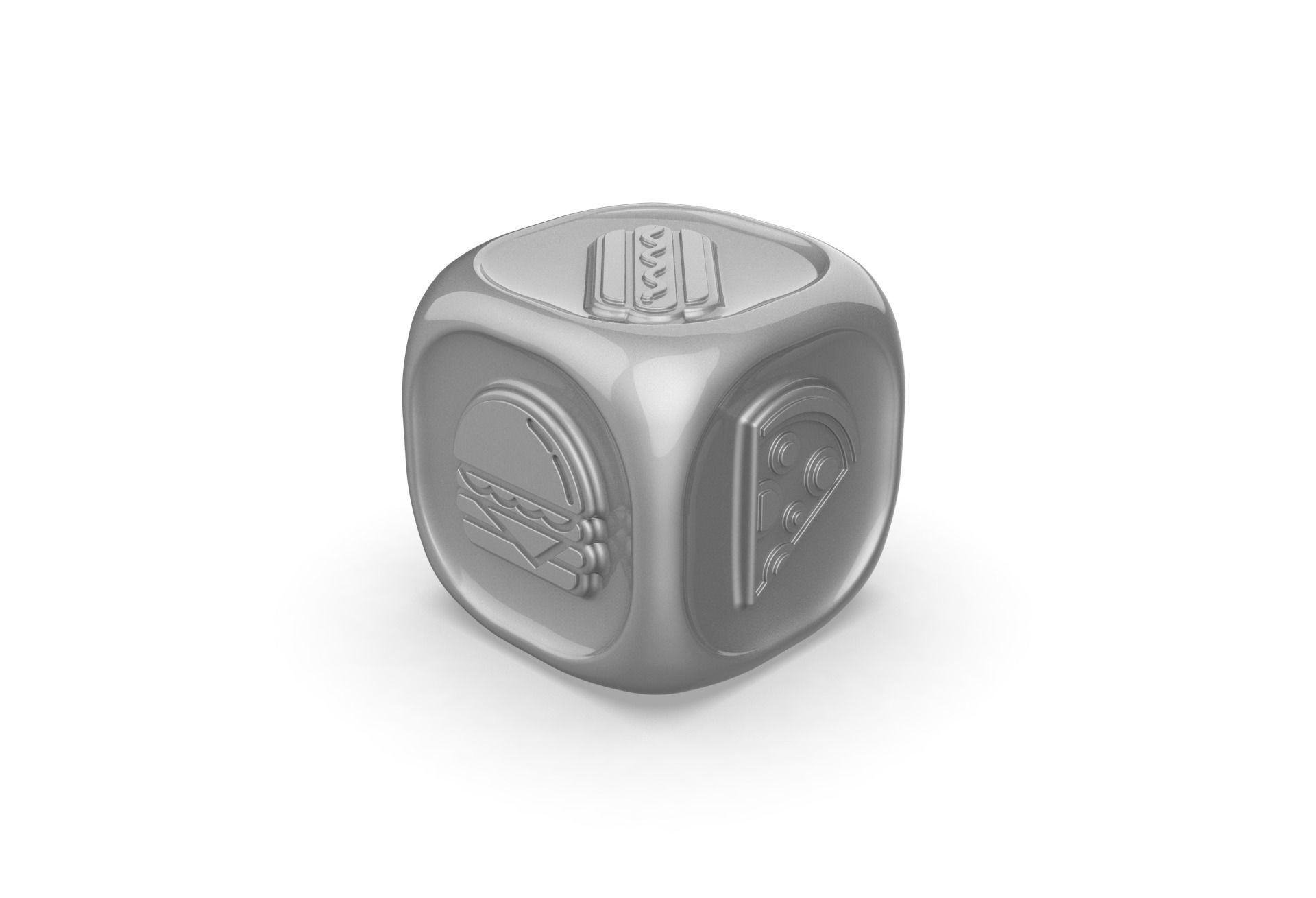Fastfood Dice 3D print model_3