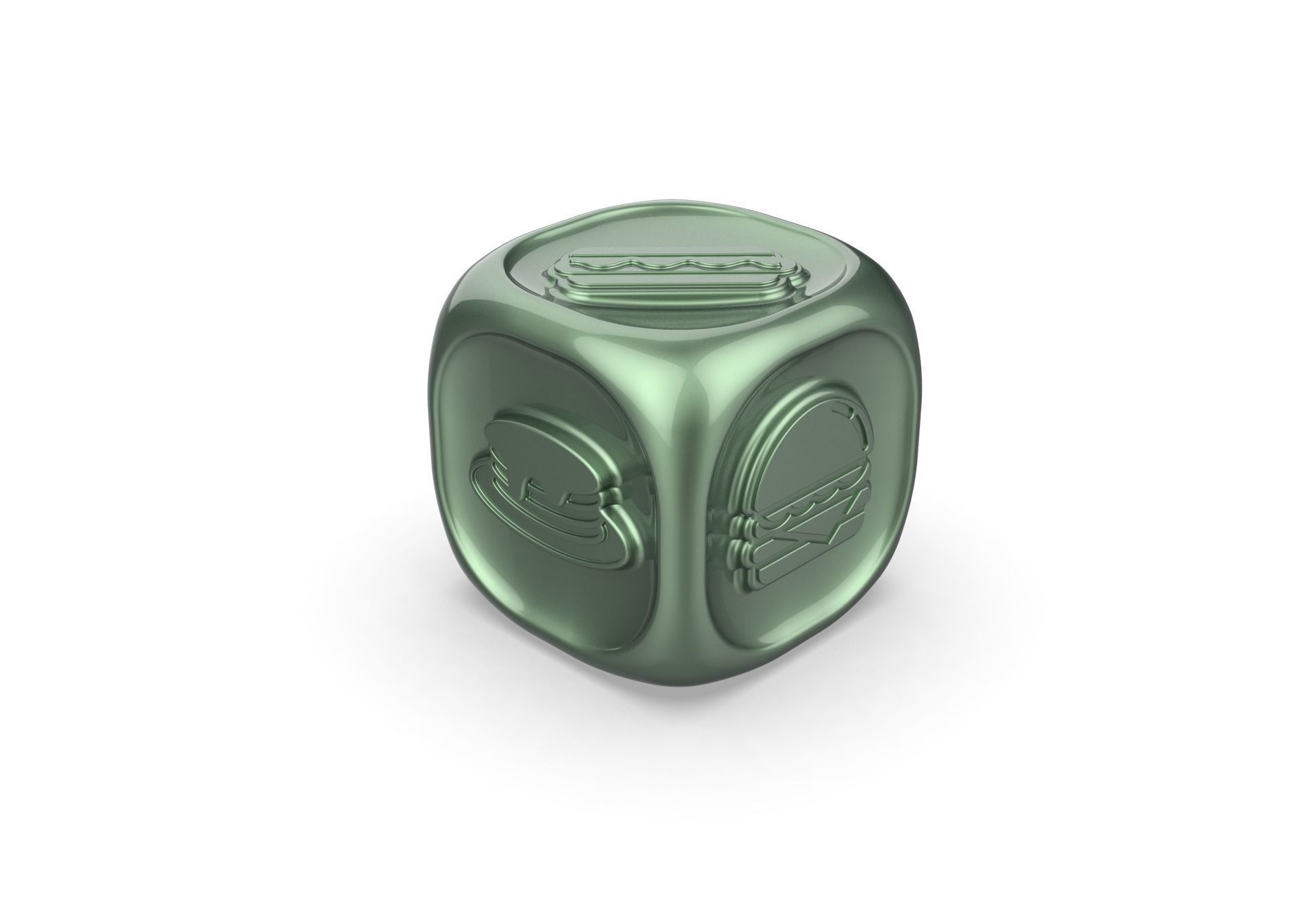 Fastfood Dice 3D print model_4
