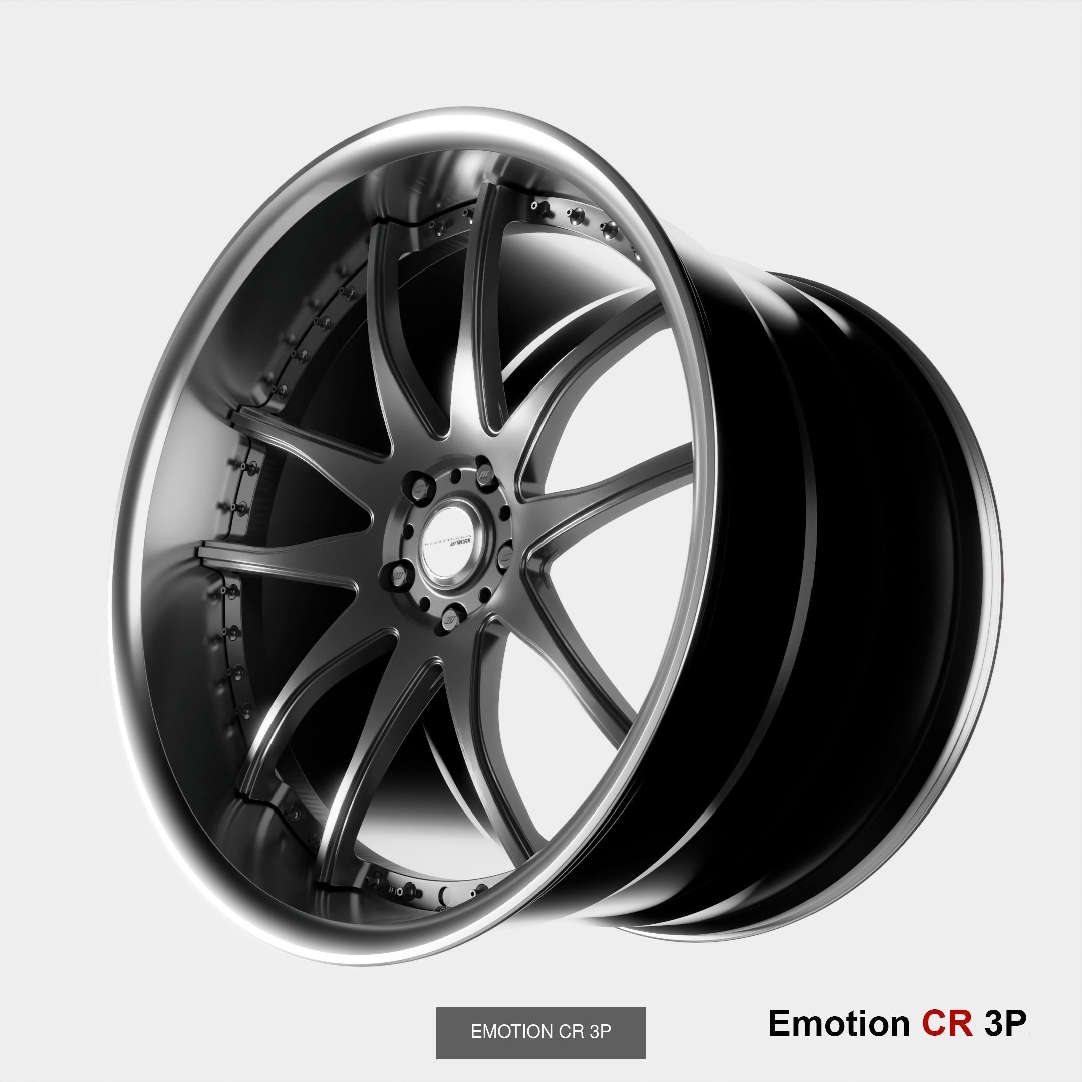 Work emotion wheels pack 3D Model Collection_6