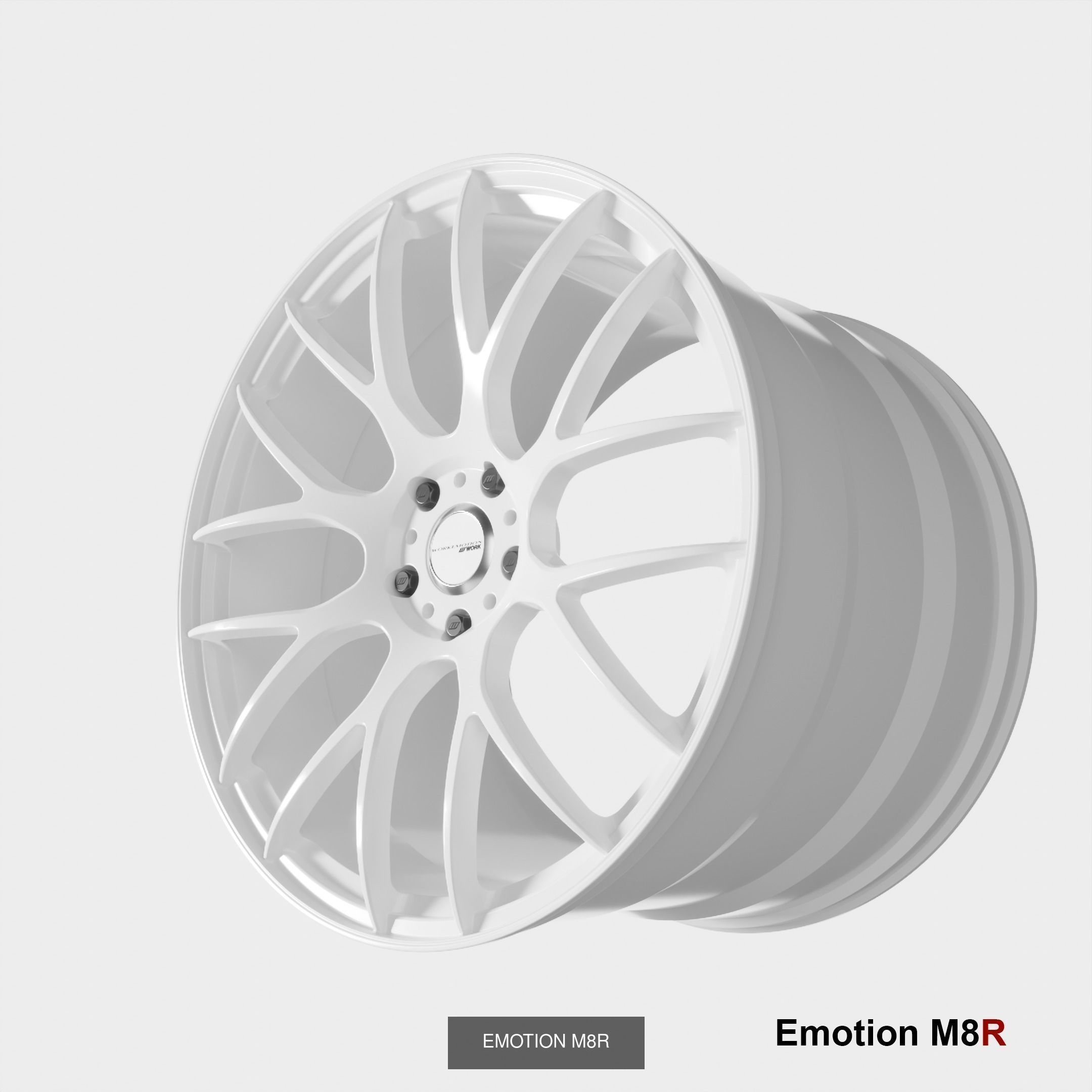 Work emotion wheels pack 3D Model Collection_5