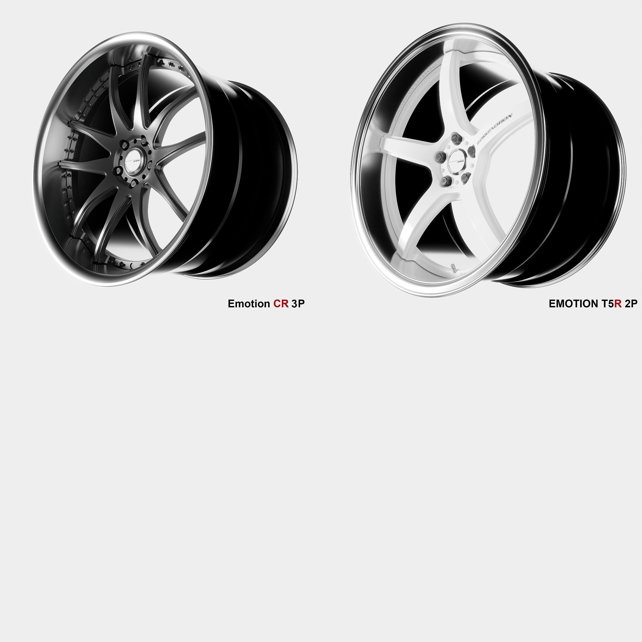 Work emotion wheels pack 3D Model Collection_1