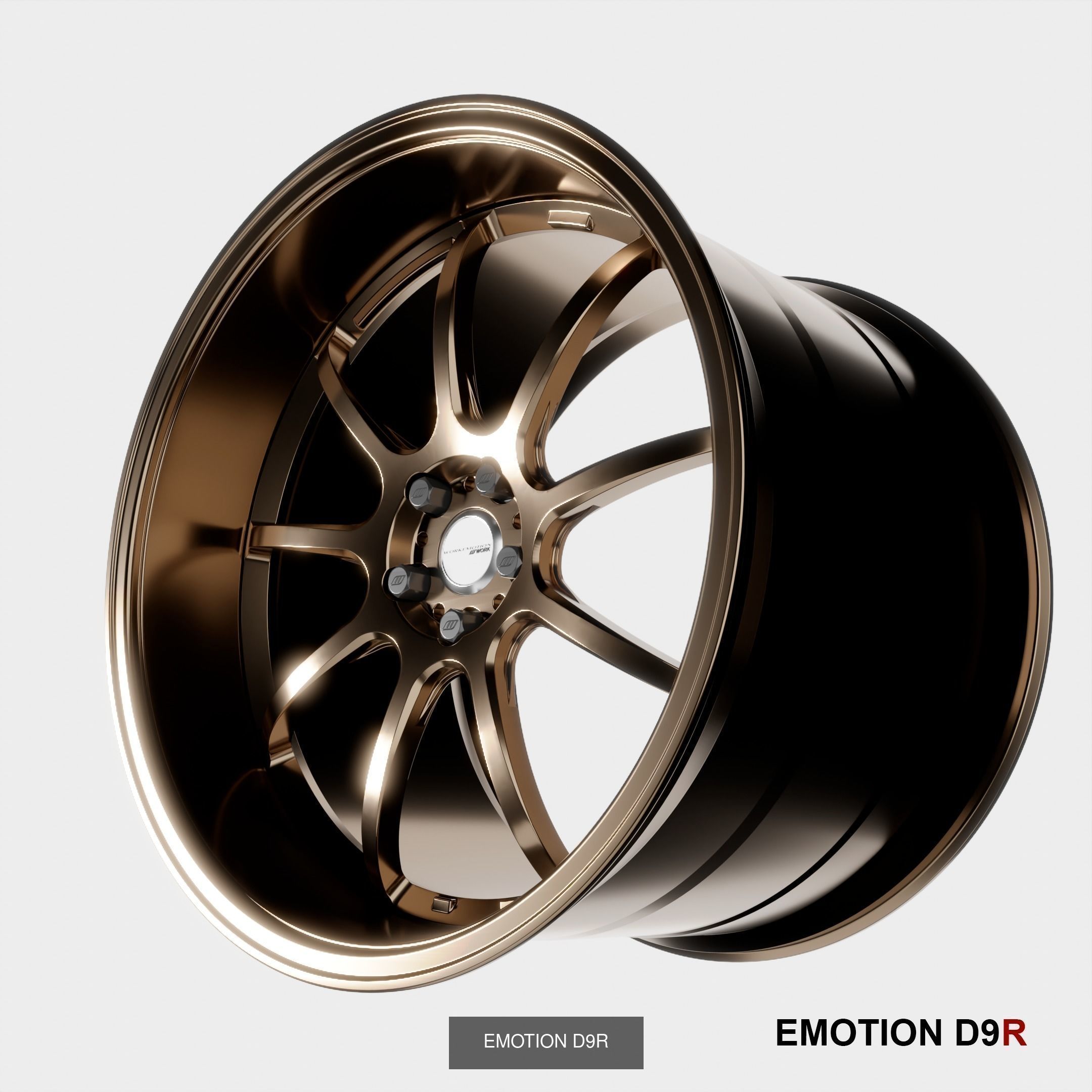 Work emotion wheels pack 3D Model Collection_3