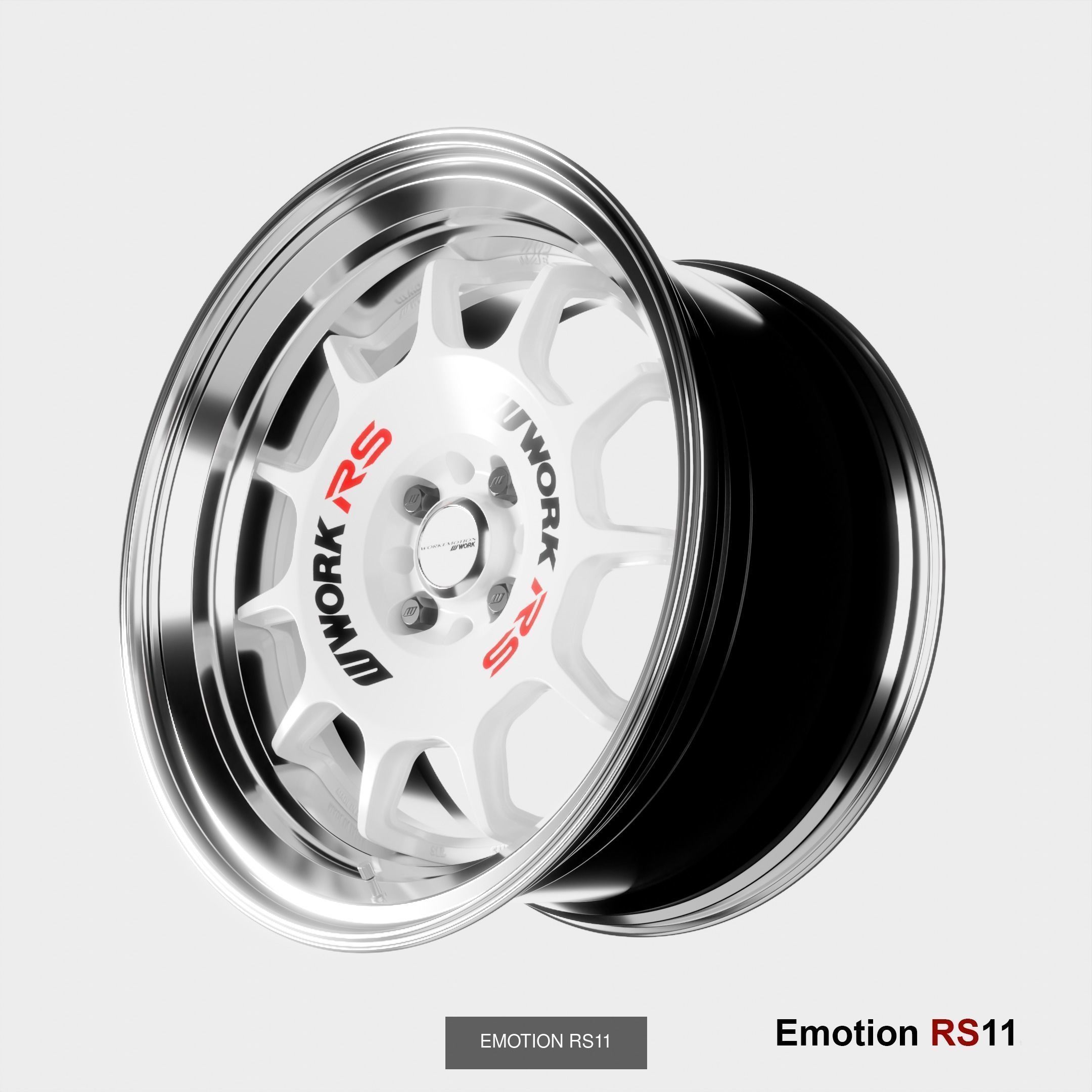 Work emotion wheels pack 3D Model Collection_2