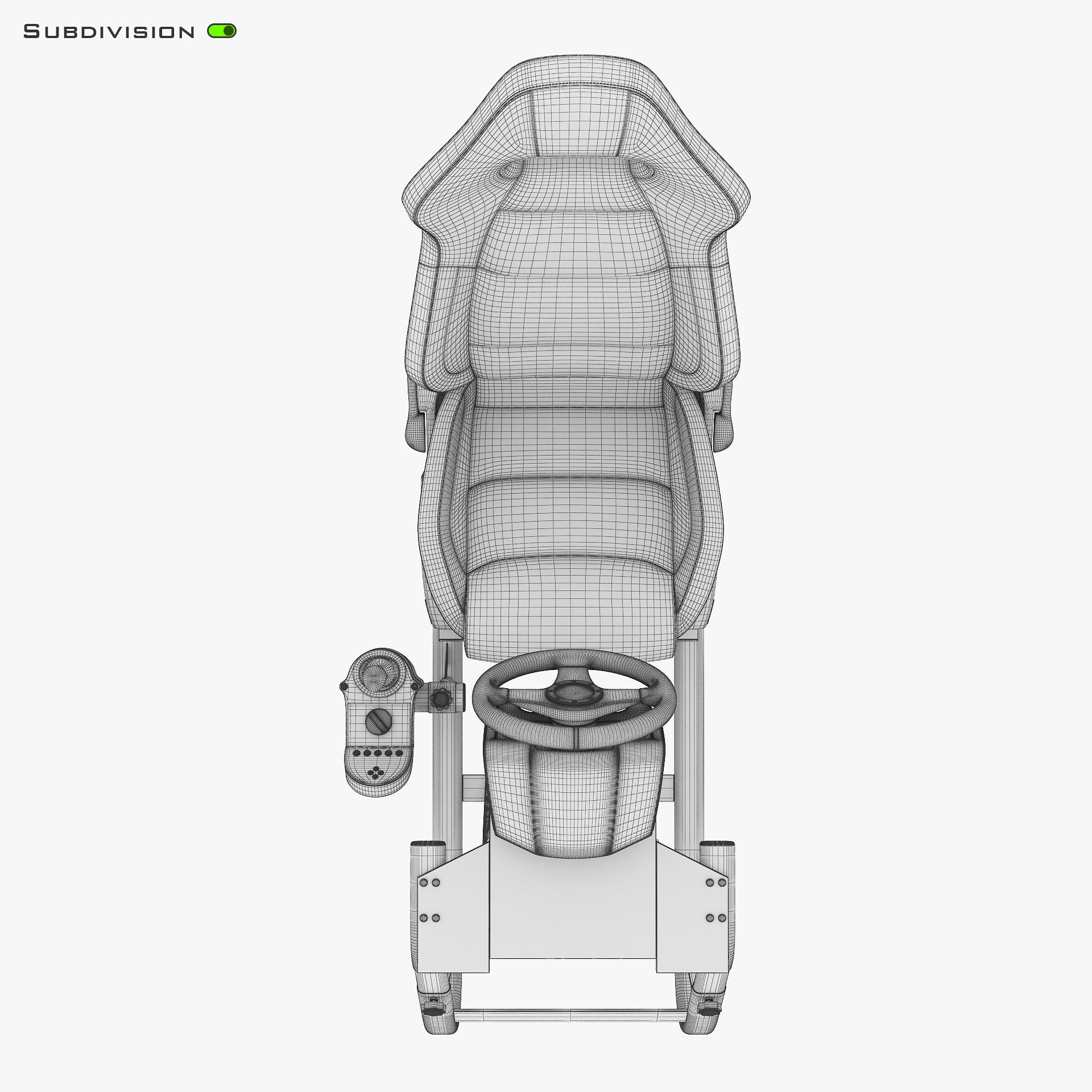 Racing Game Simulator v 2 3D model_30