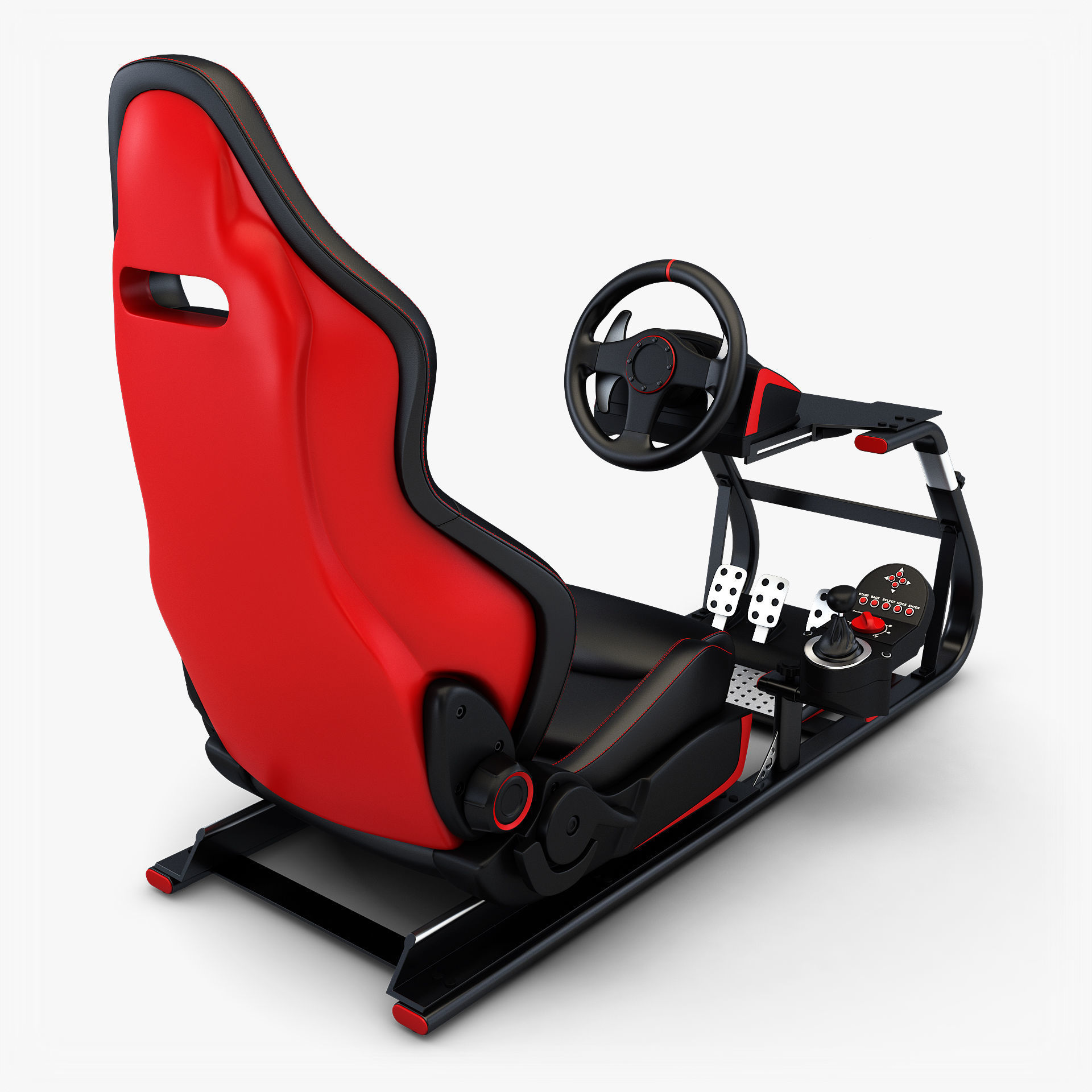 Racing Game Simulator v 2 3D model_2