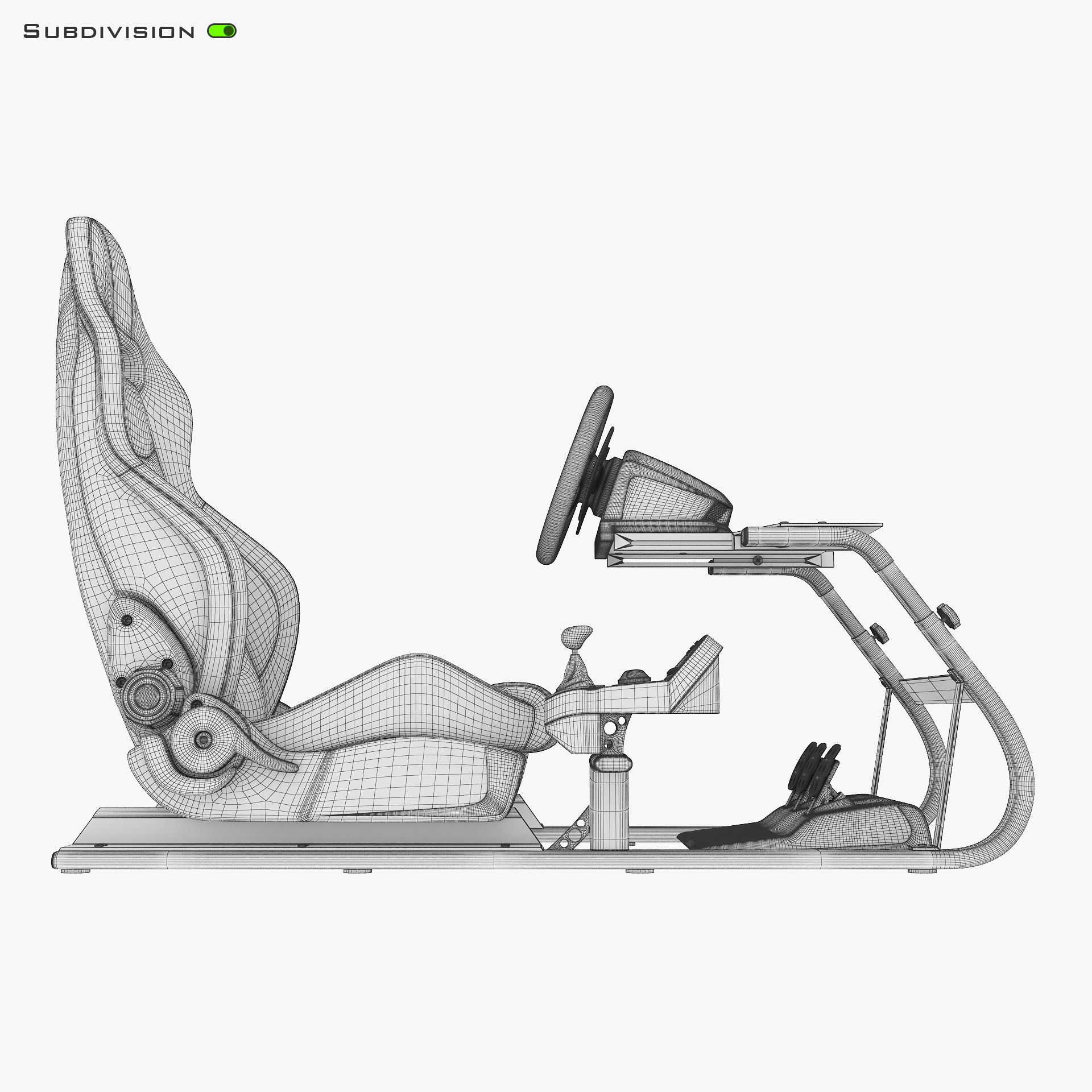 Racing Game Simulator v 2 3D model_28