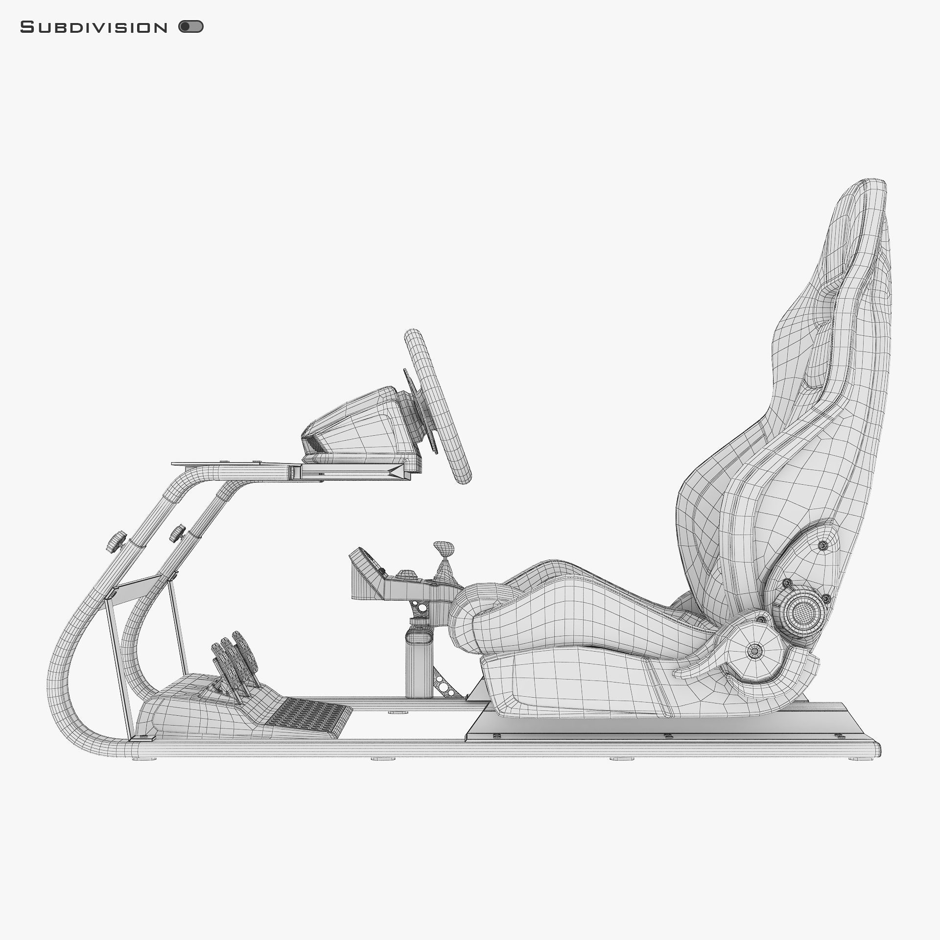 Racing Game Simulator v 2 3D model_27