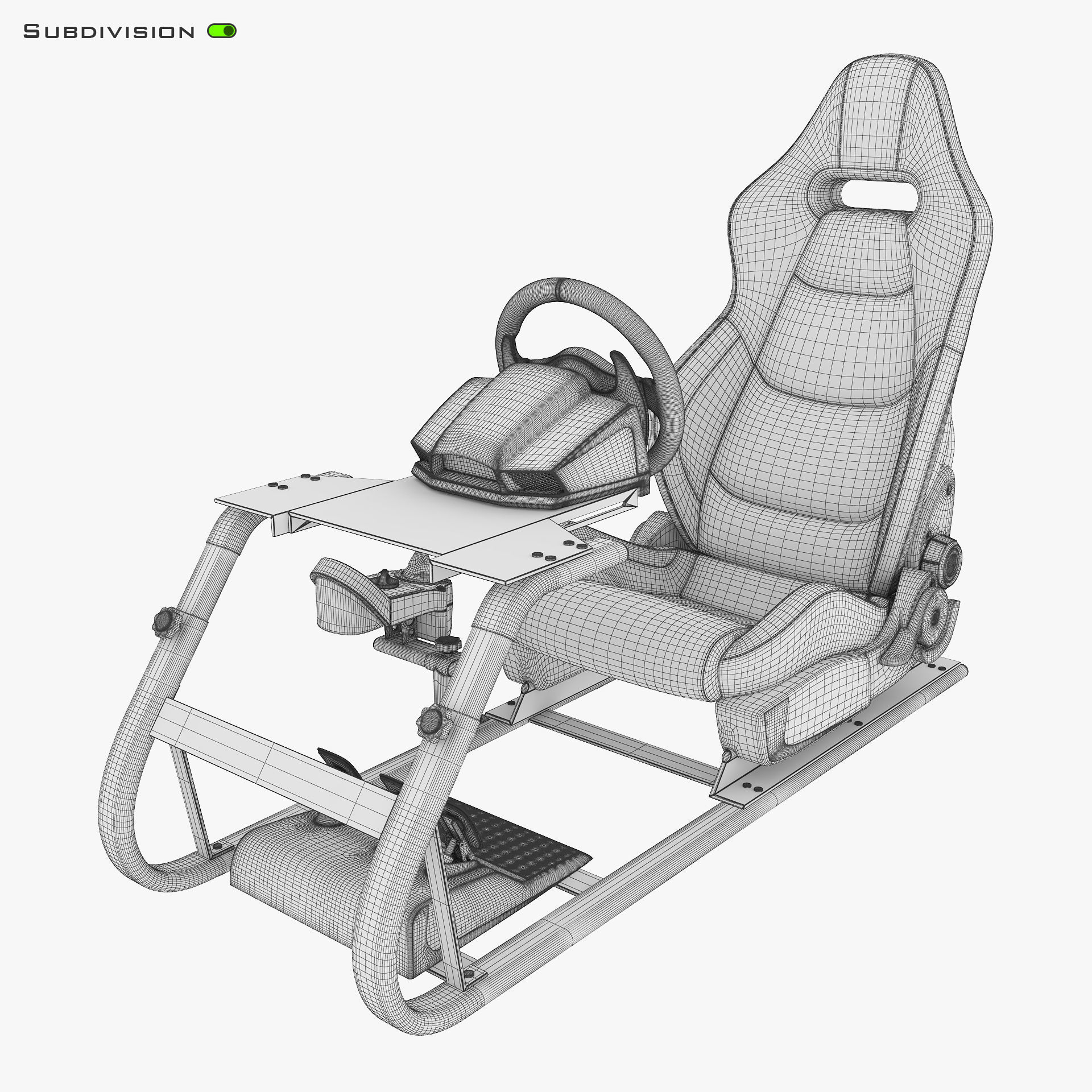 Racing Game Simulator v 2 3D model_12