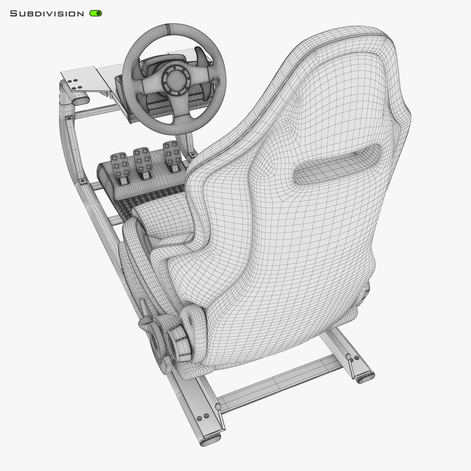 Racing Game Simulator v 2 3D model_18