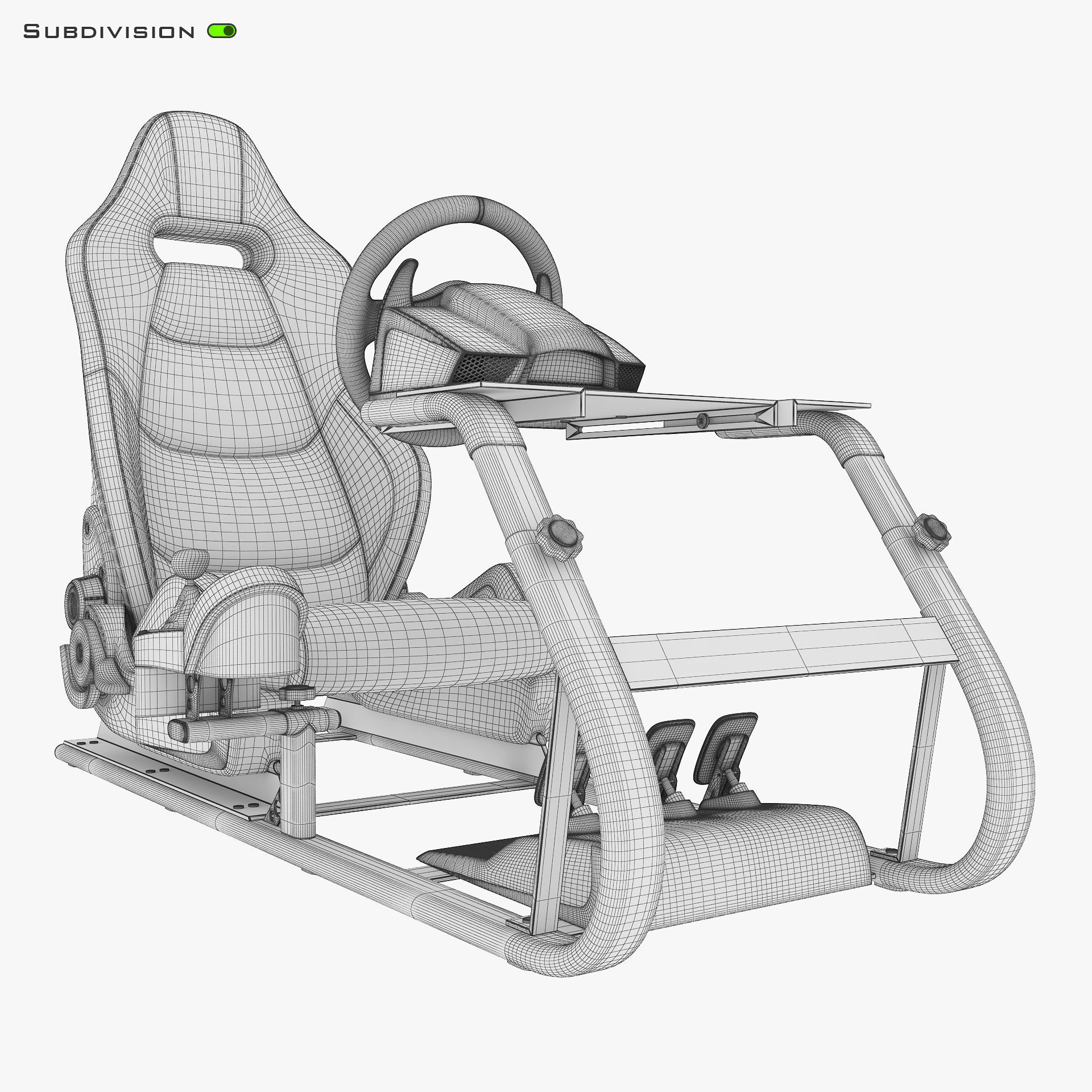 Racing Game Simulator v 2 3D model_20
