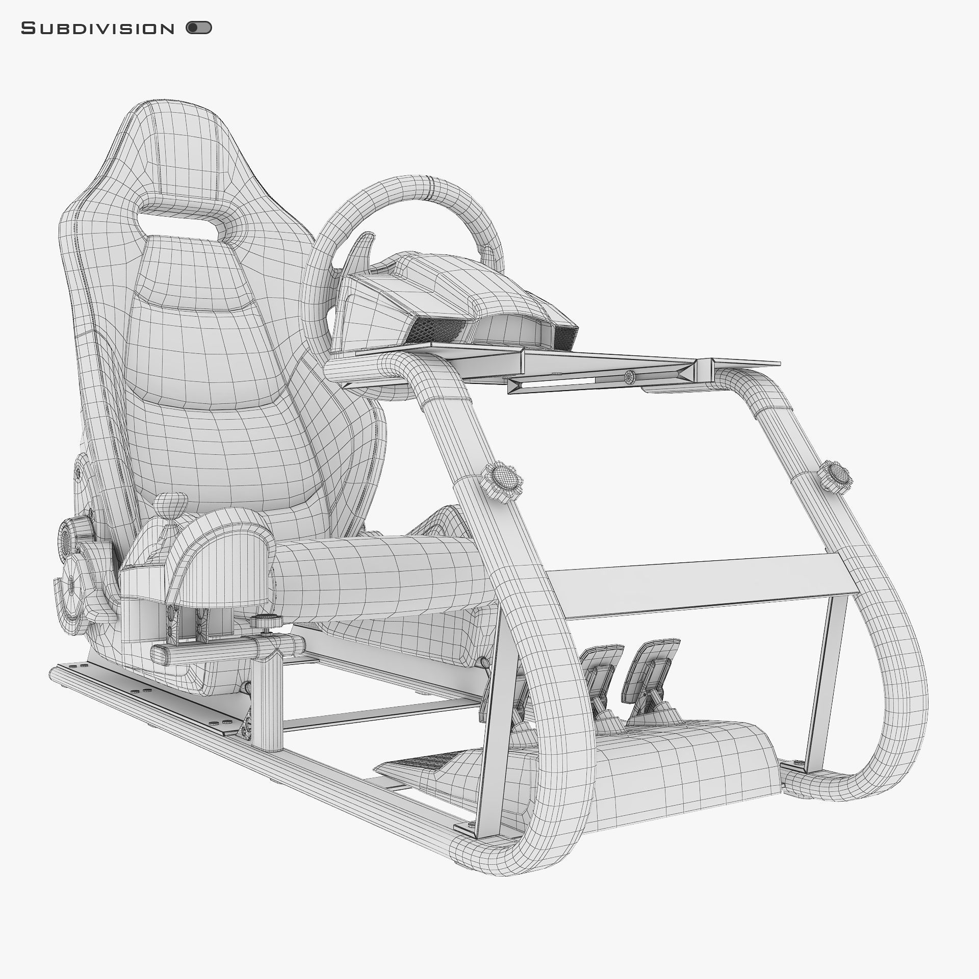 Racing Game Simulator v 2 3D model_21