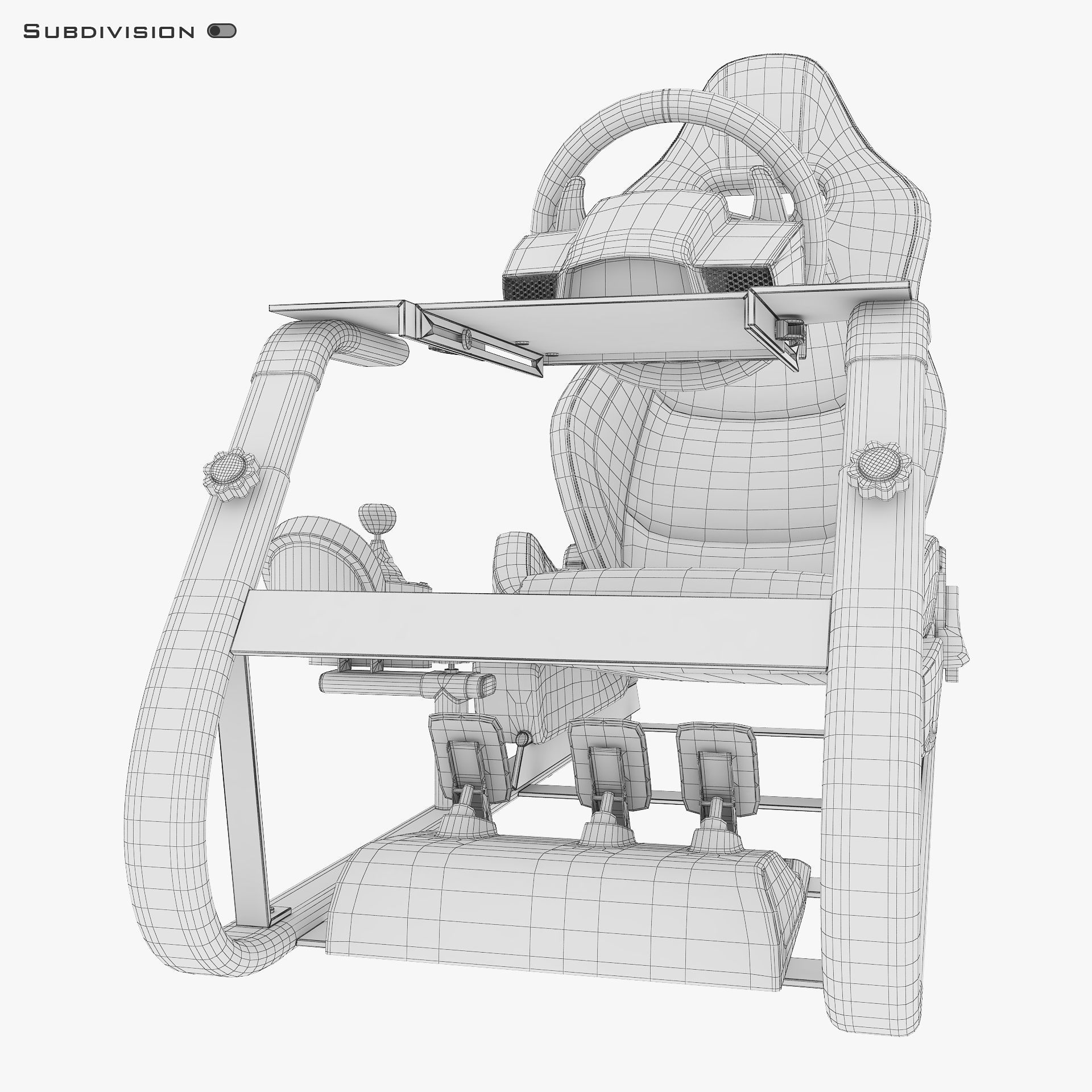 Racing Game Simulator v 2 3D model_23