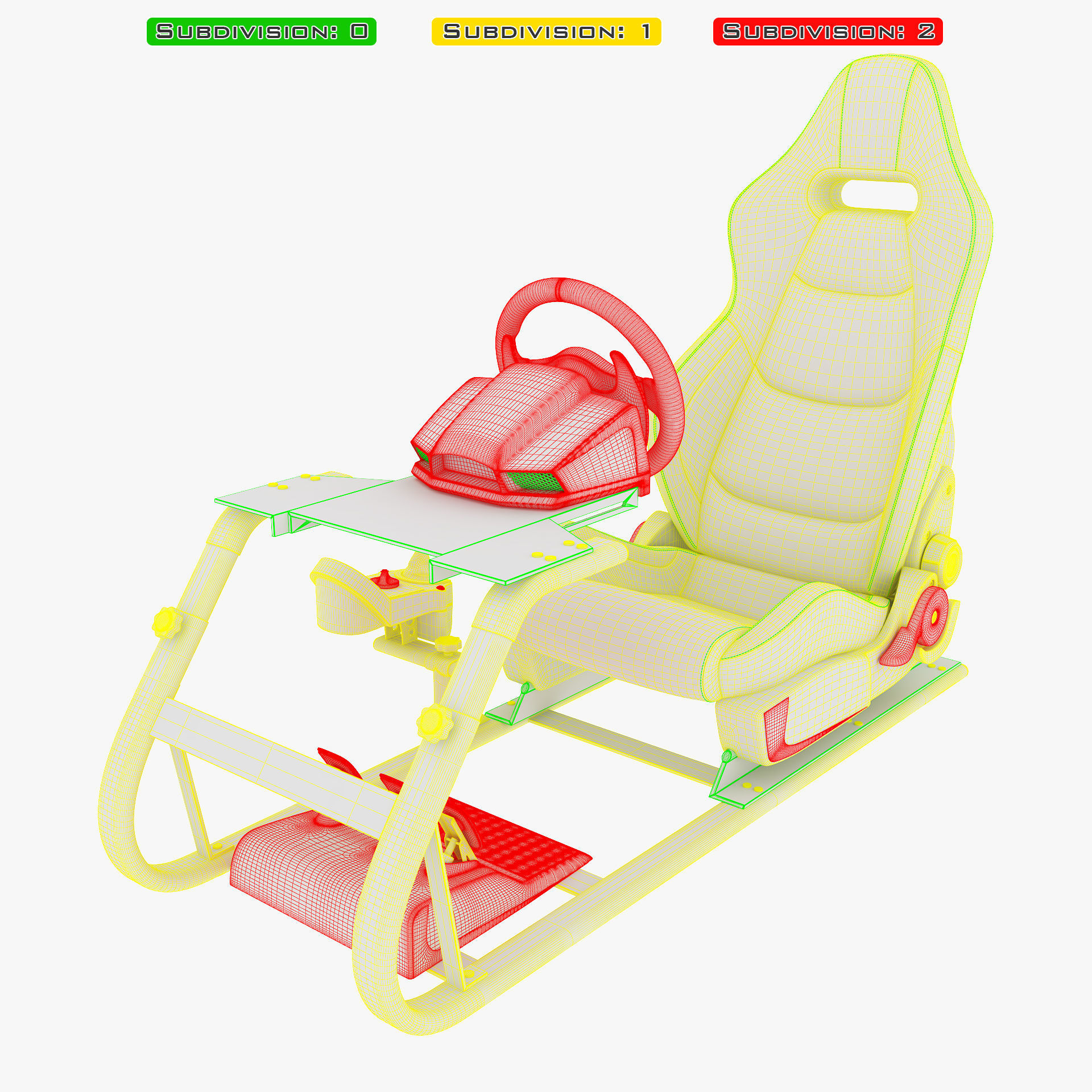 Racing Game Simulator v 2 3D model_34