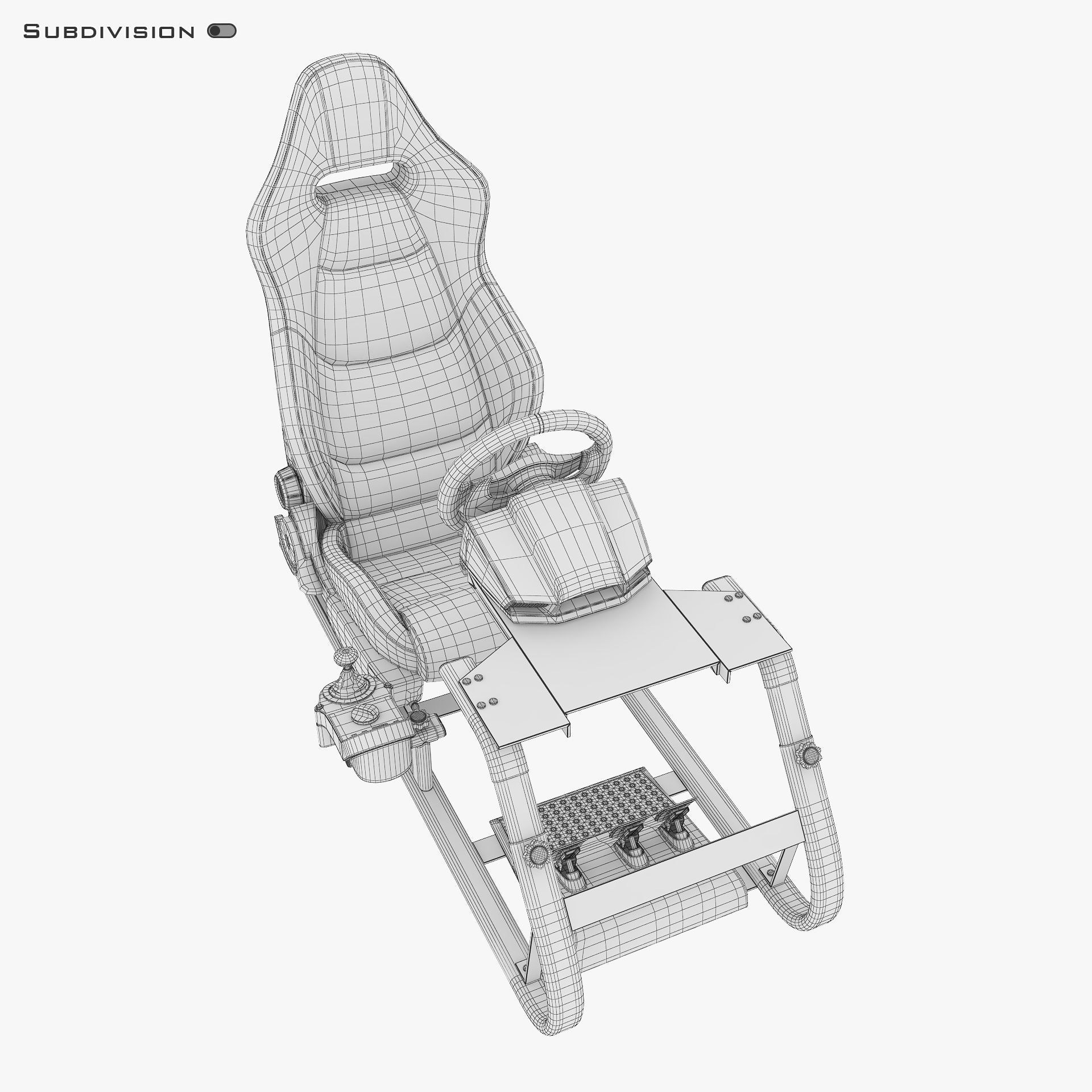 Racing Game Simulator v 2 3D model_17