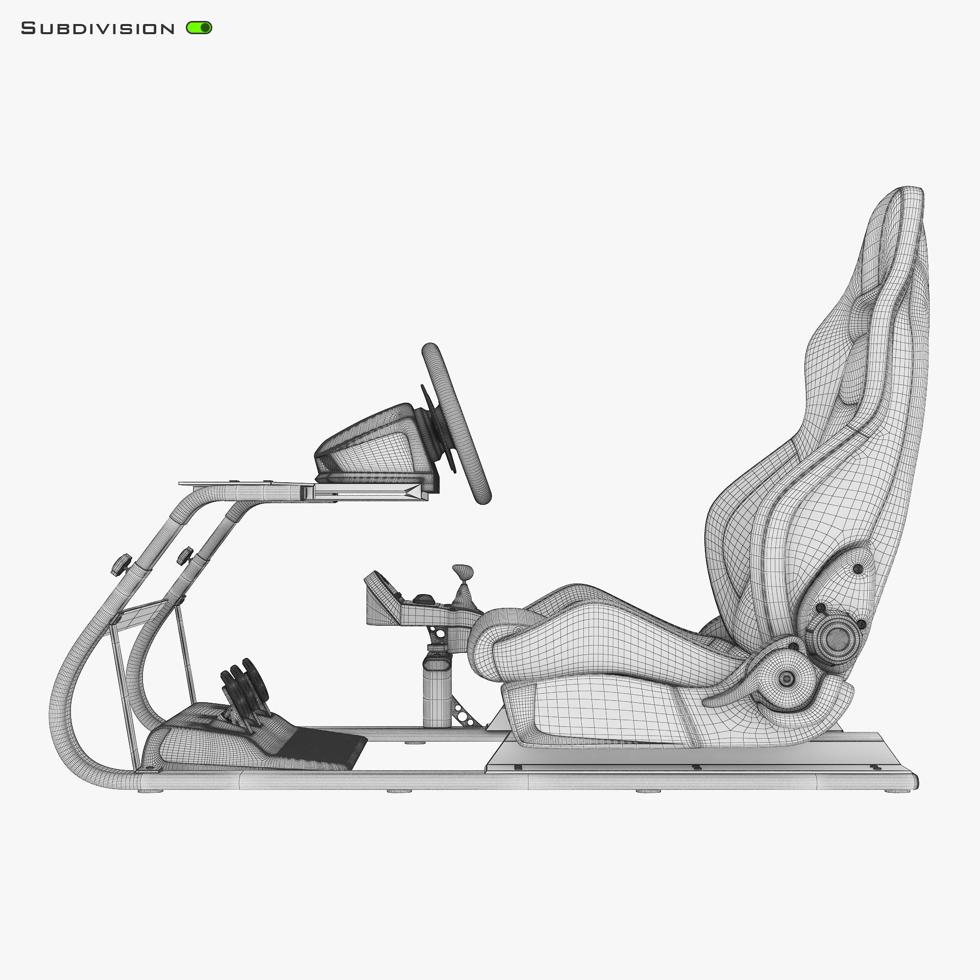 Racing Game Simulator v 2 3D model_26