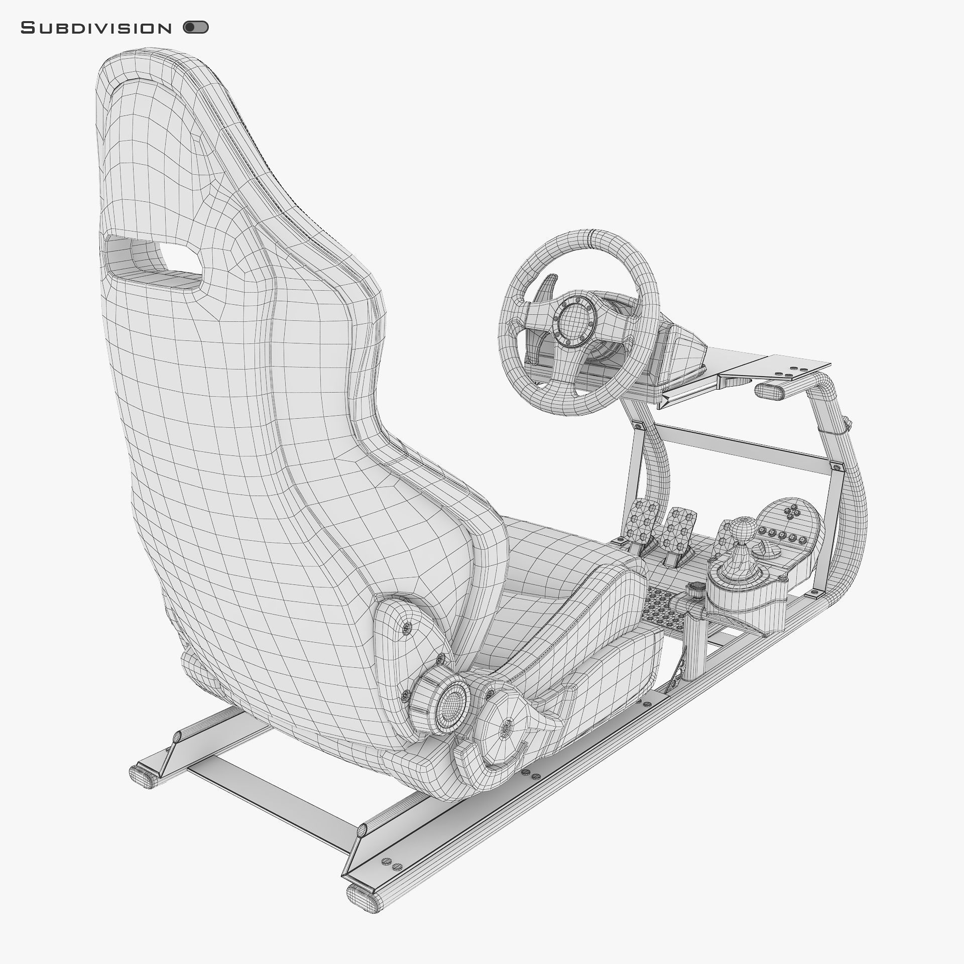 Racing Game Simulator v 2 3D model_15