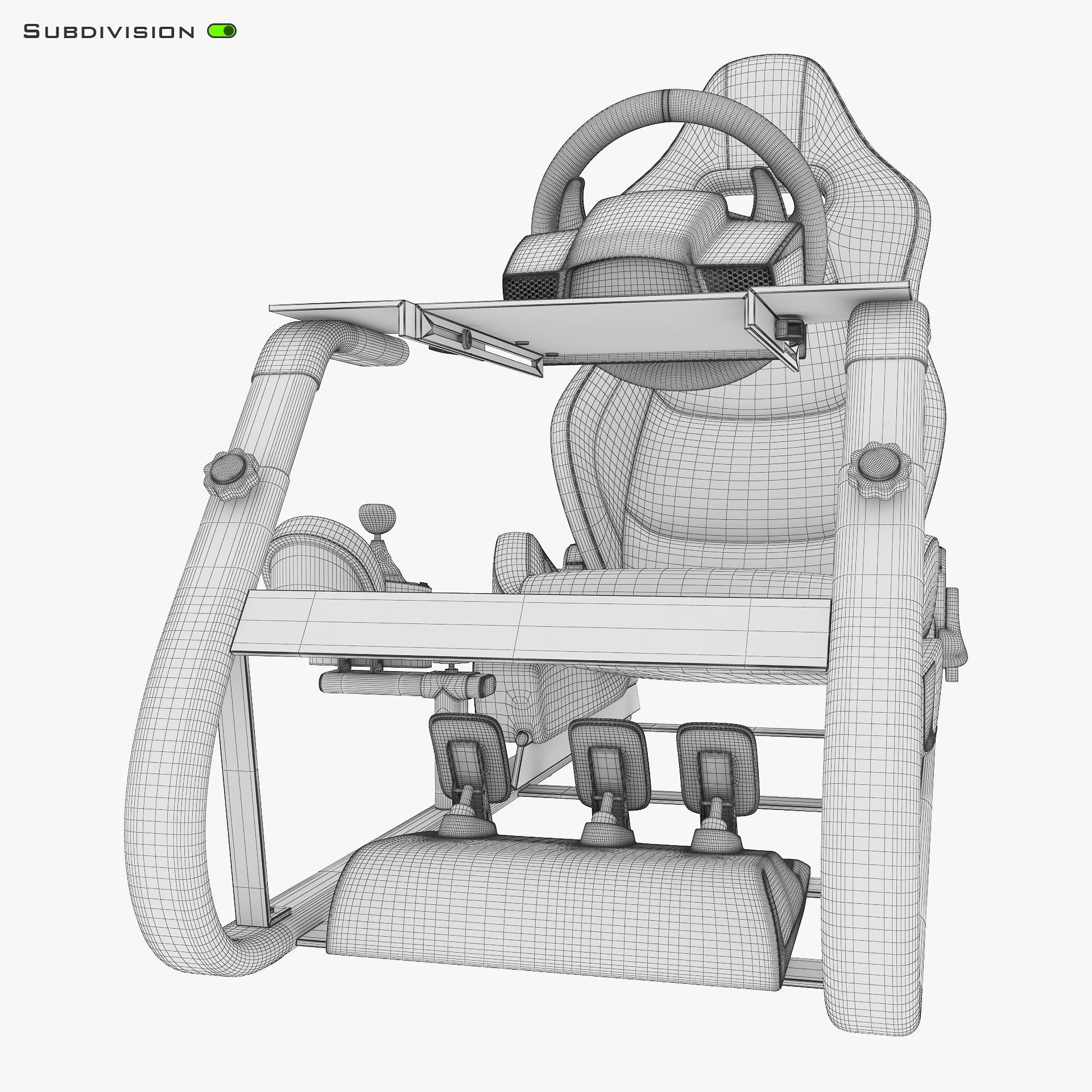 Racing Game Simulator v 2 3D model_22