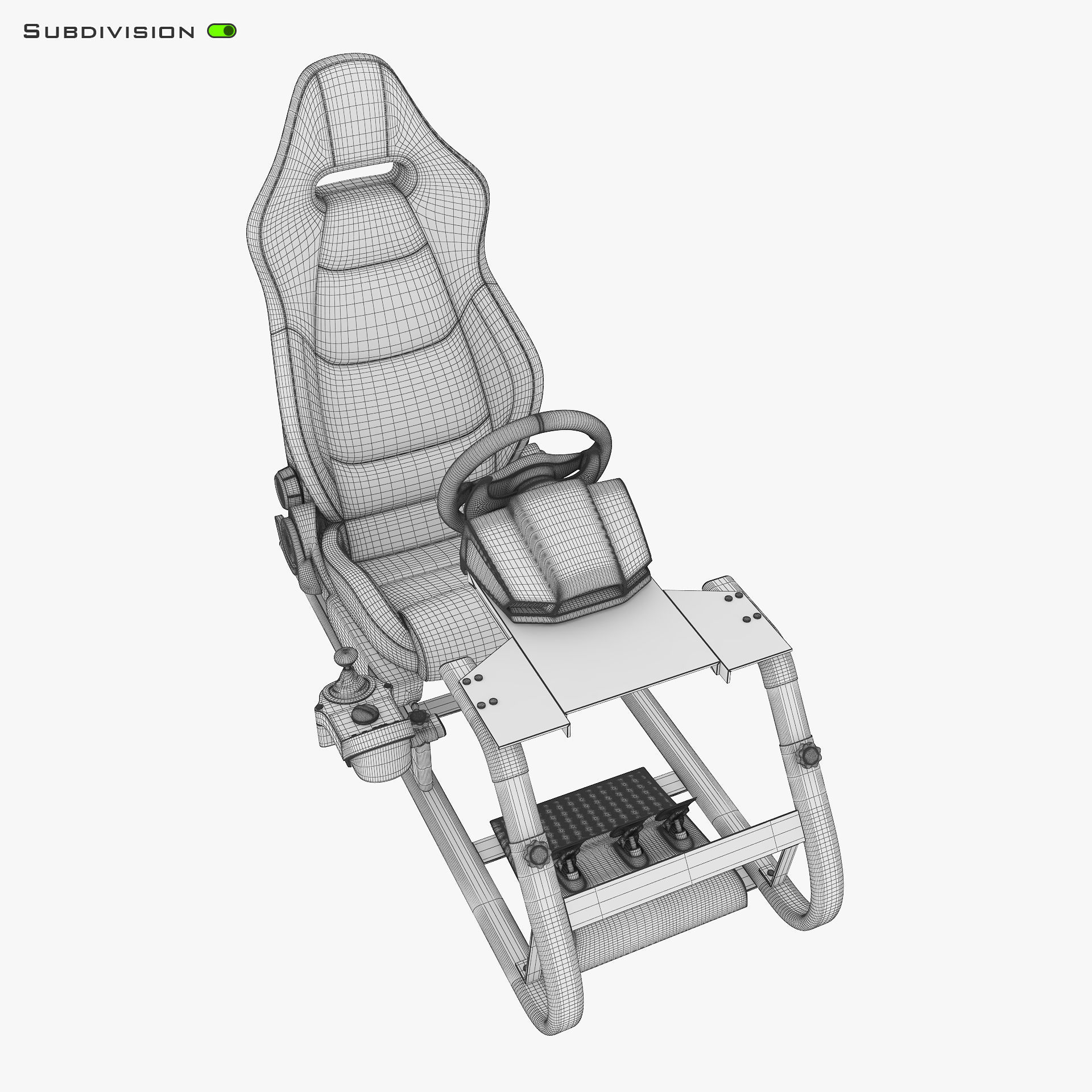 Racing Game Simulator v 2 3D model_16