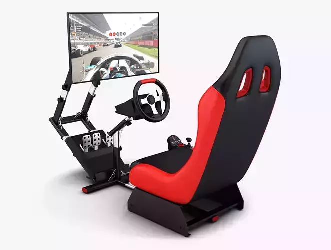 Racing Game Simulator Display v 1 3D model