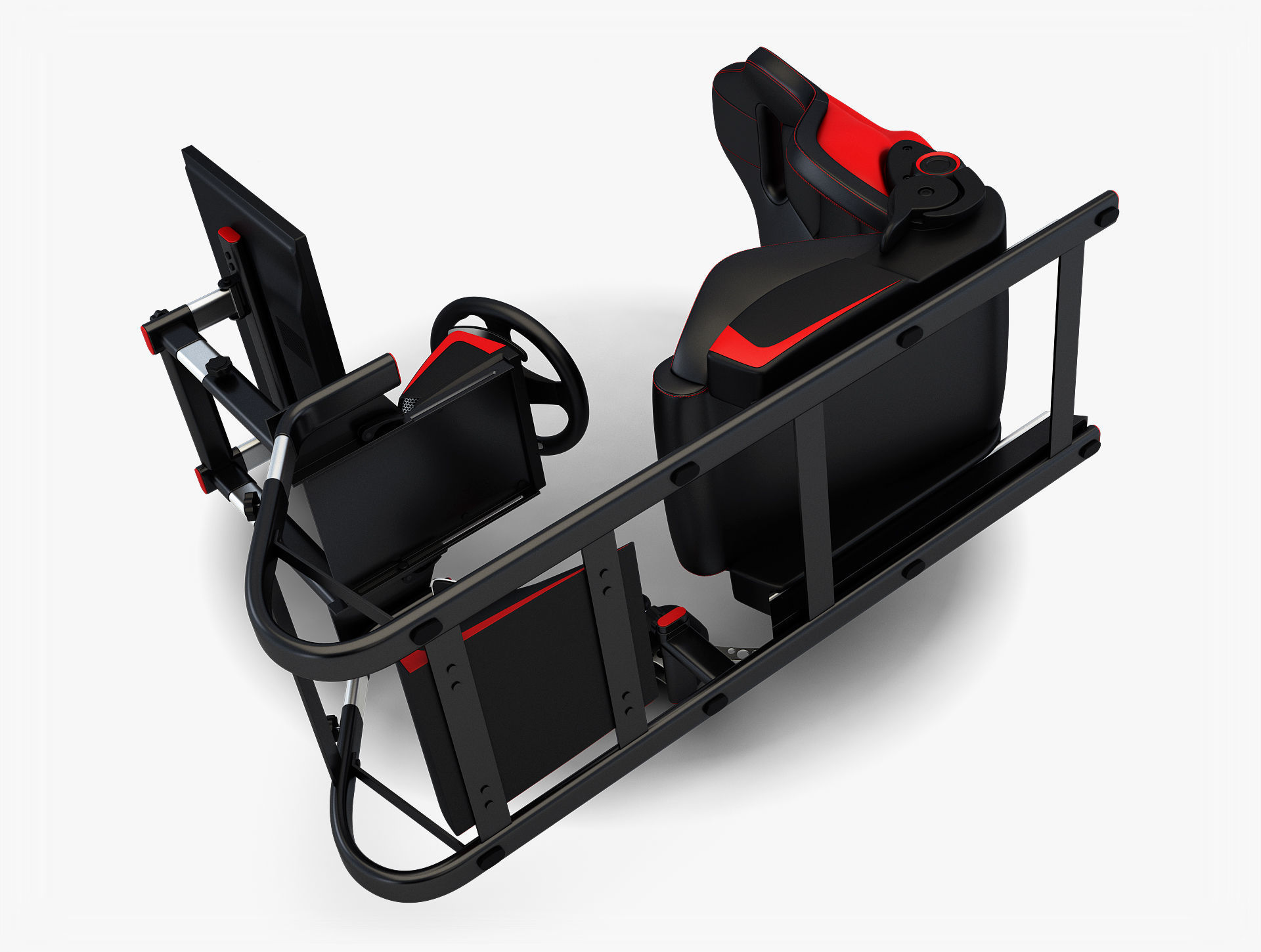 Racing Game Simulator Display v 2 3D model_10