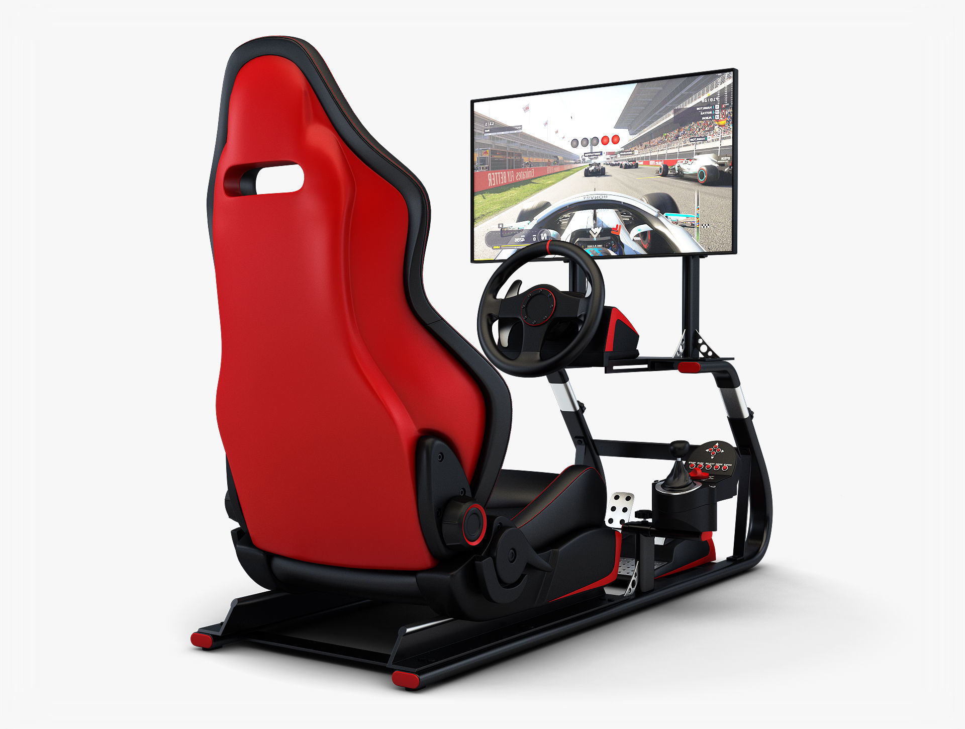 Racing Game Simulator Display v 2 3D model_5