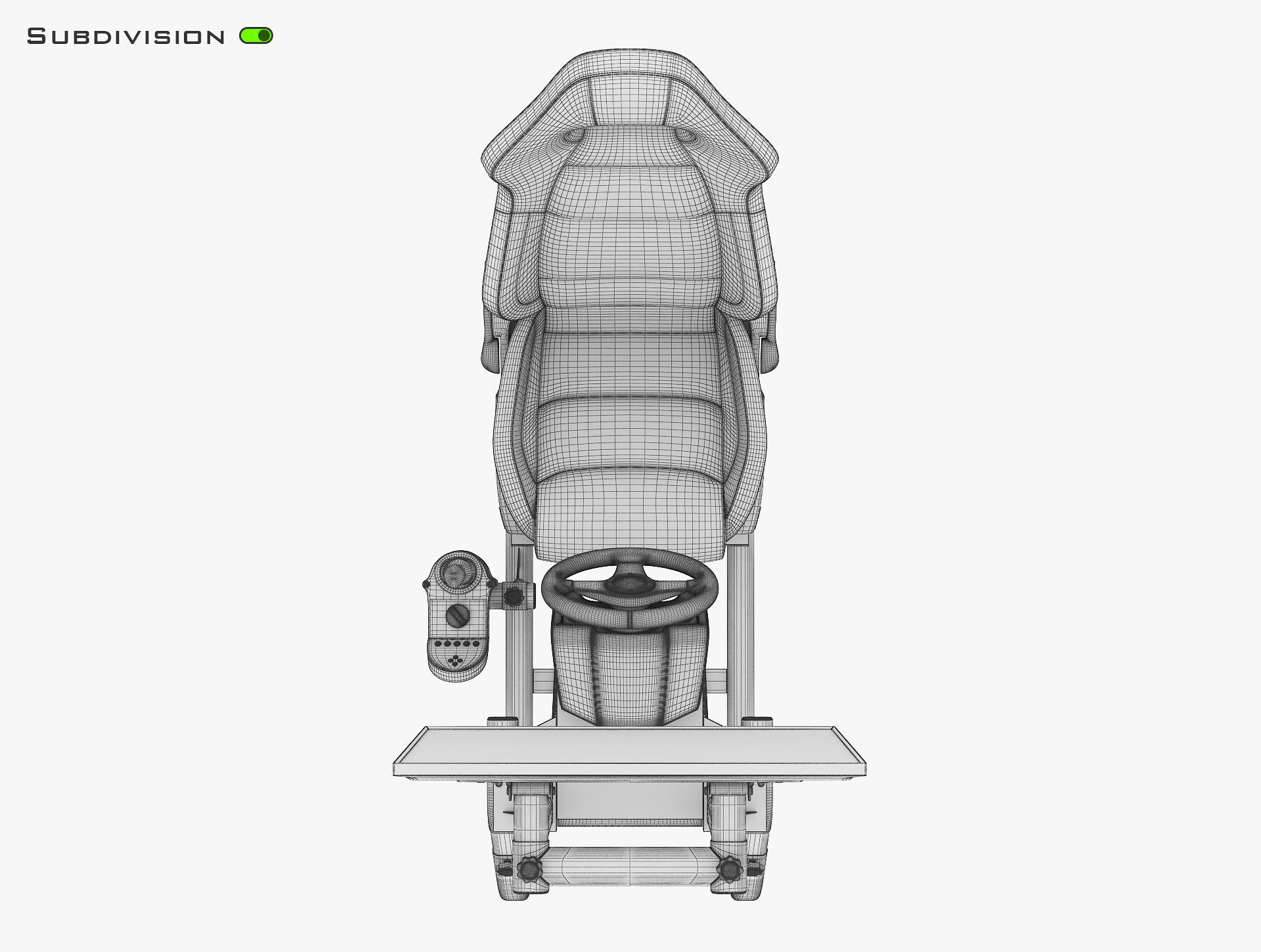 Racing Game Simulator Display v 2 3D model_29