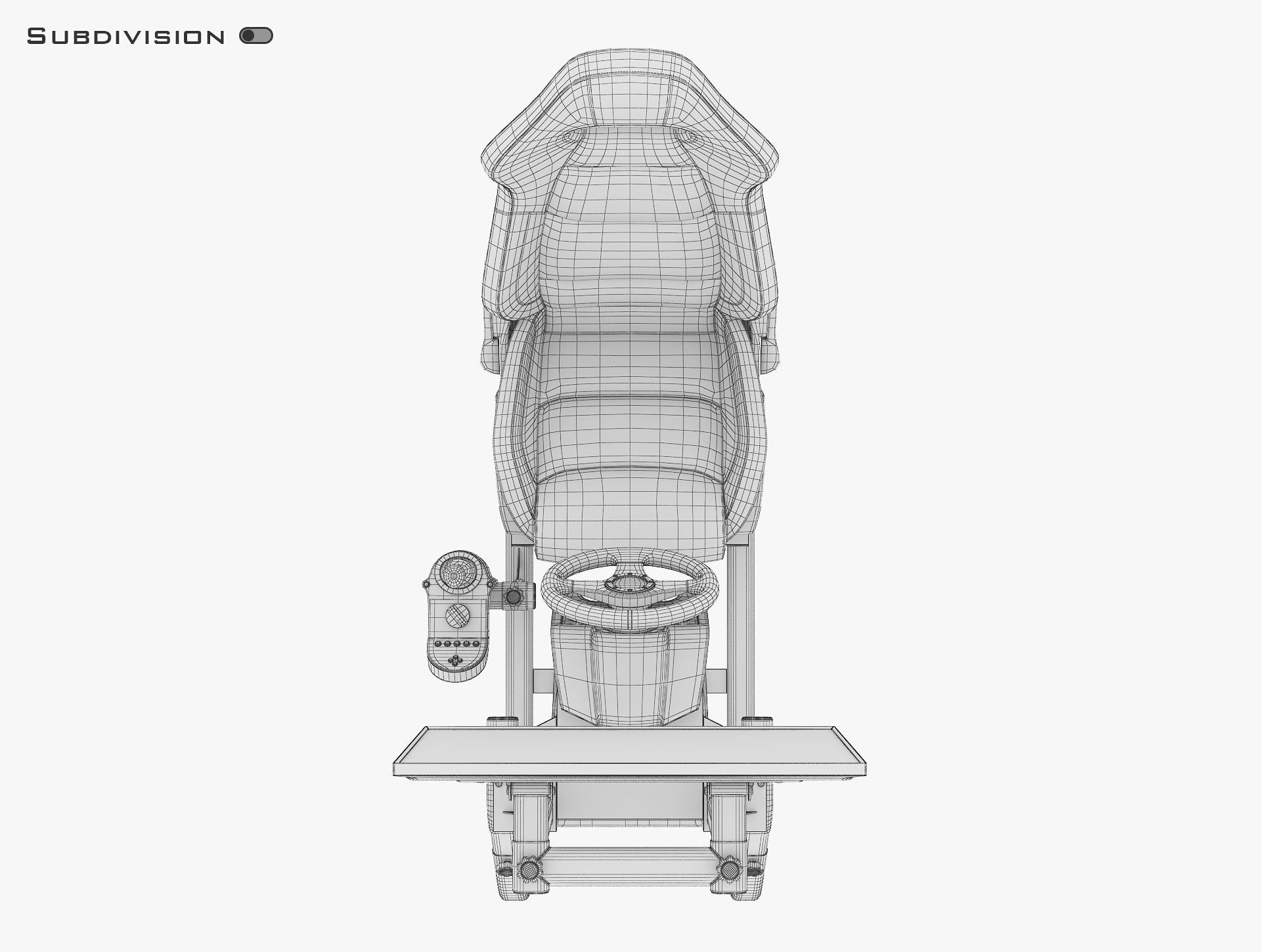 Racing Game Simulator Display v 2 3D model_30