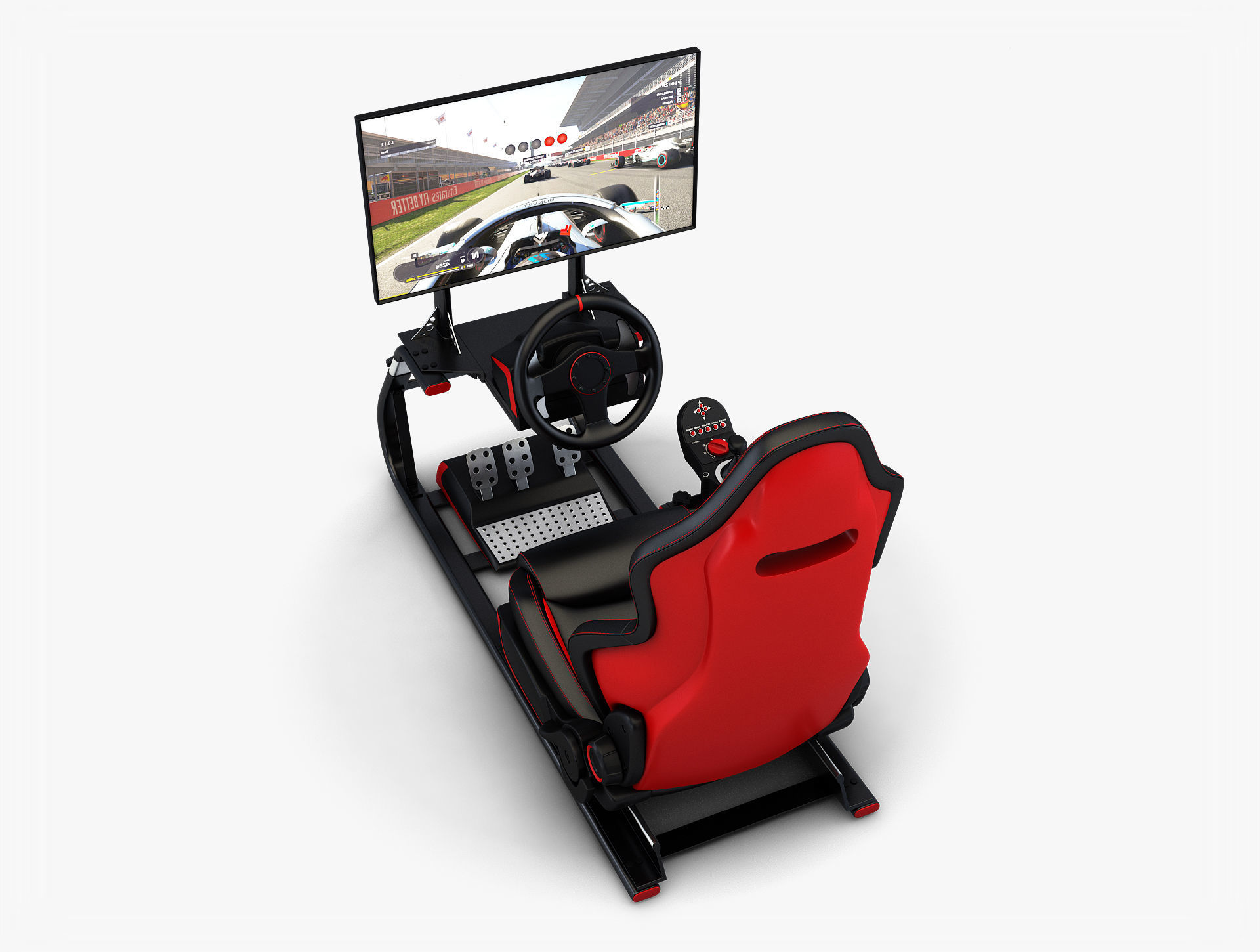 Racing Game Simulator Display v 2 3D model_2