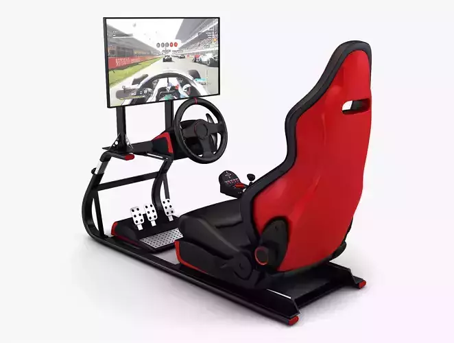 Racing Game Simulator Display v 2 3D model