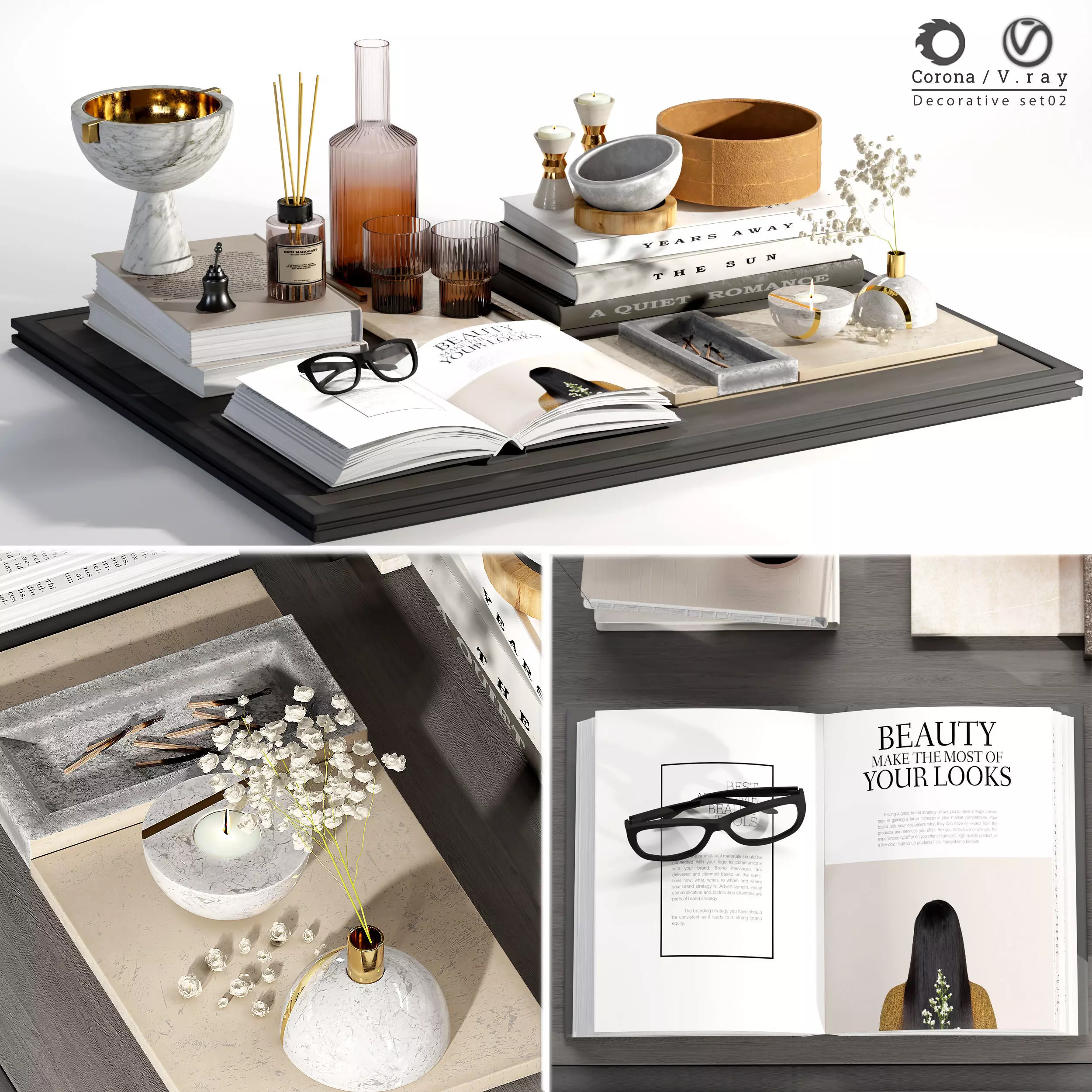 Decorative set  02 3D model_0