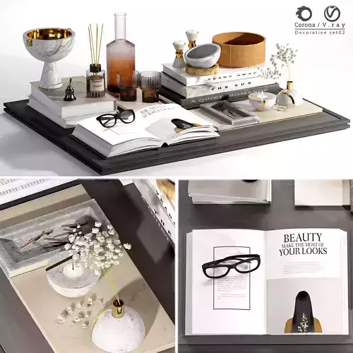Decorative set  02 3D model