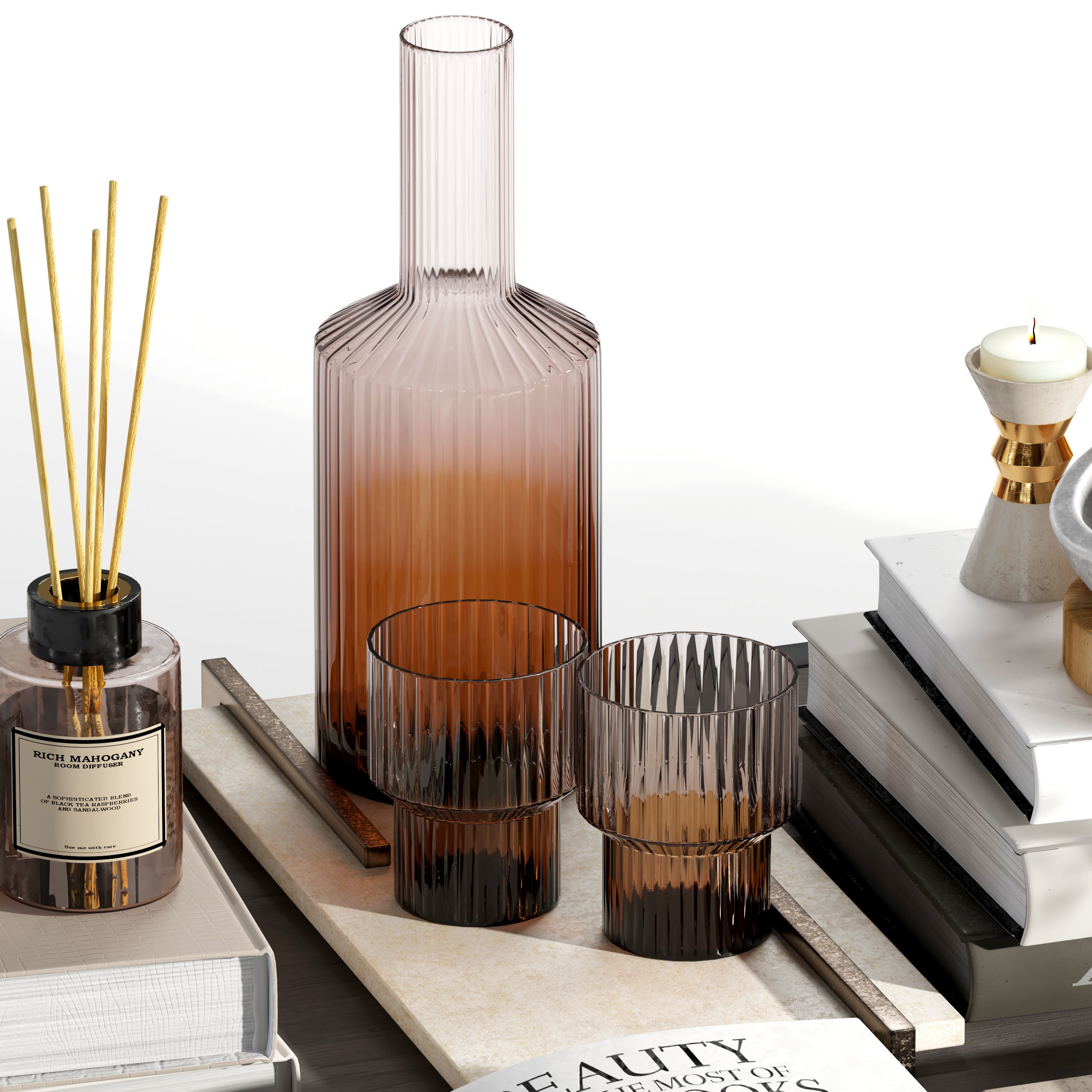 Decorative set  02 3D model_2